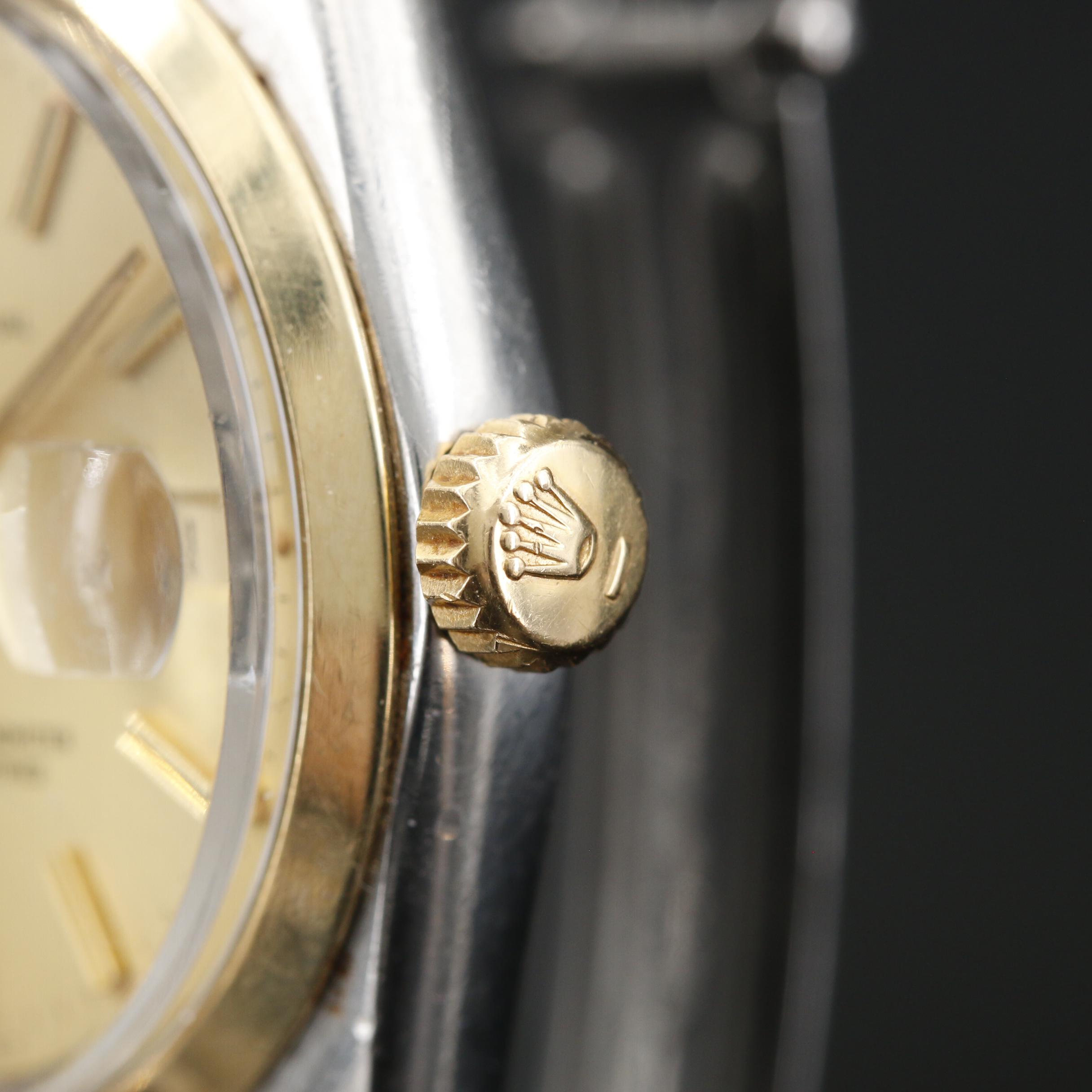 1976 Rolex Oyster Perpetual Date 14K and Stainless Steel Watch