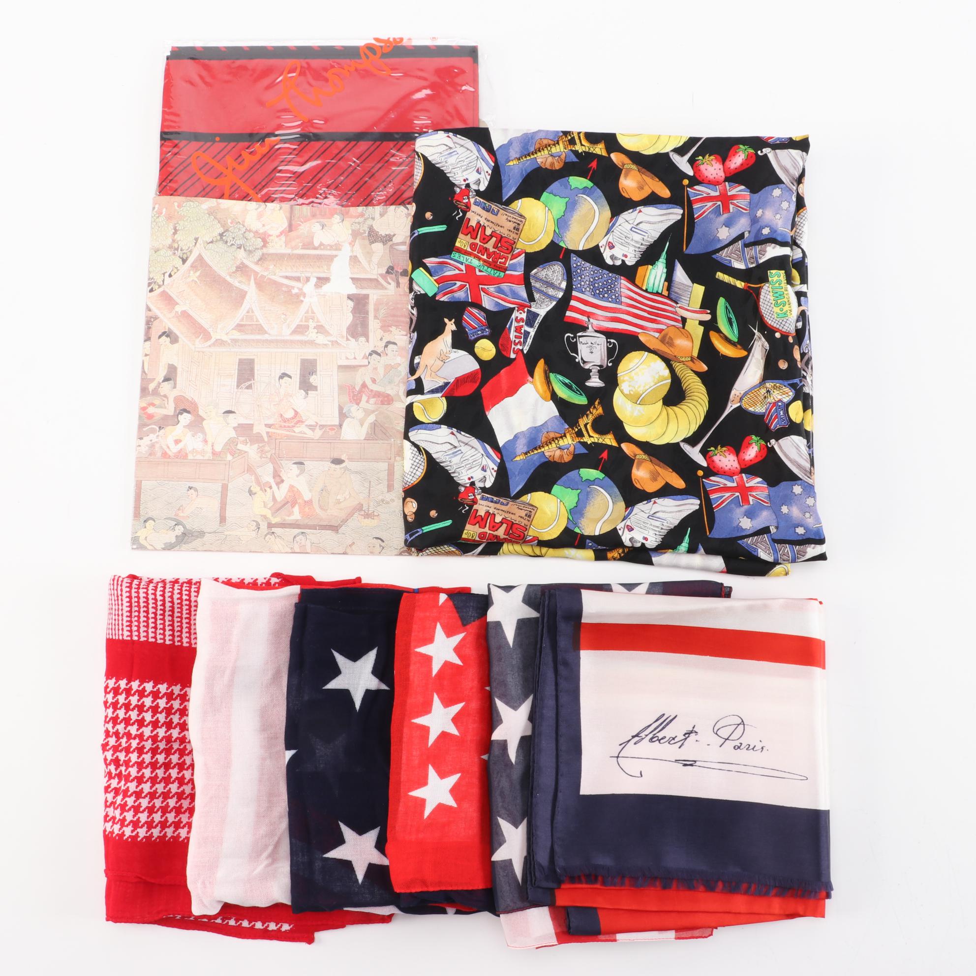 Nicole Miller, Jim Thompson Thai Silk, Symphony, Albert Paris and More Scarves
