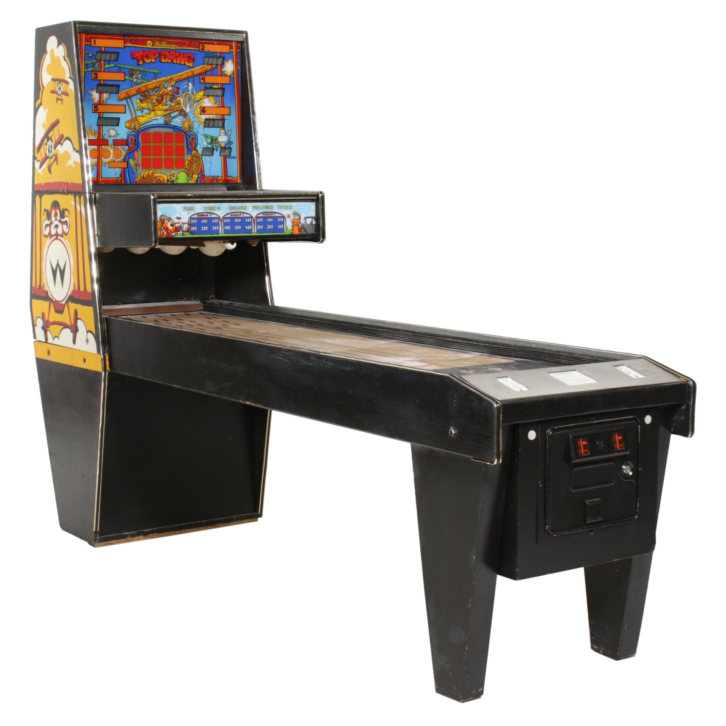 "Top Dawg" Shuffle Board Bowling Arcade Machine