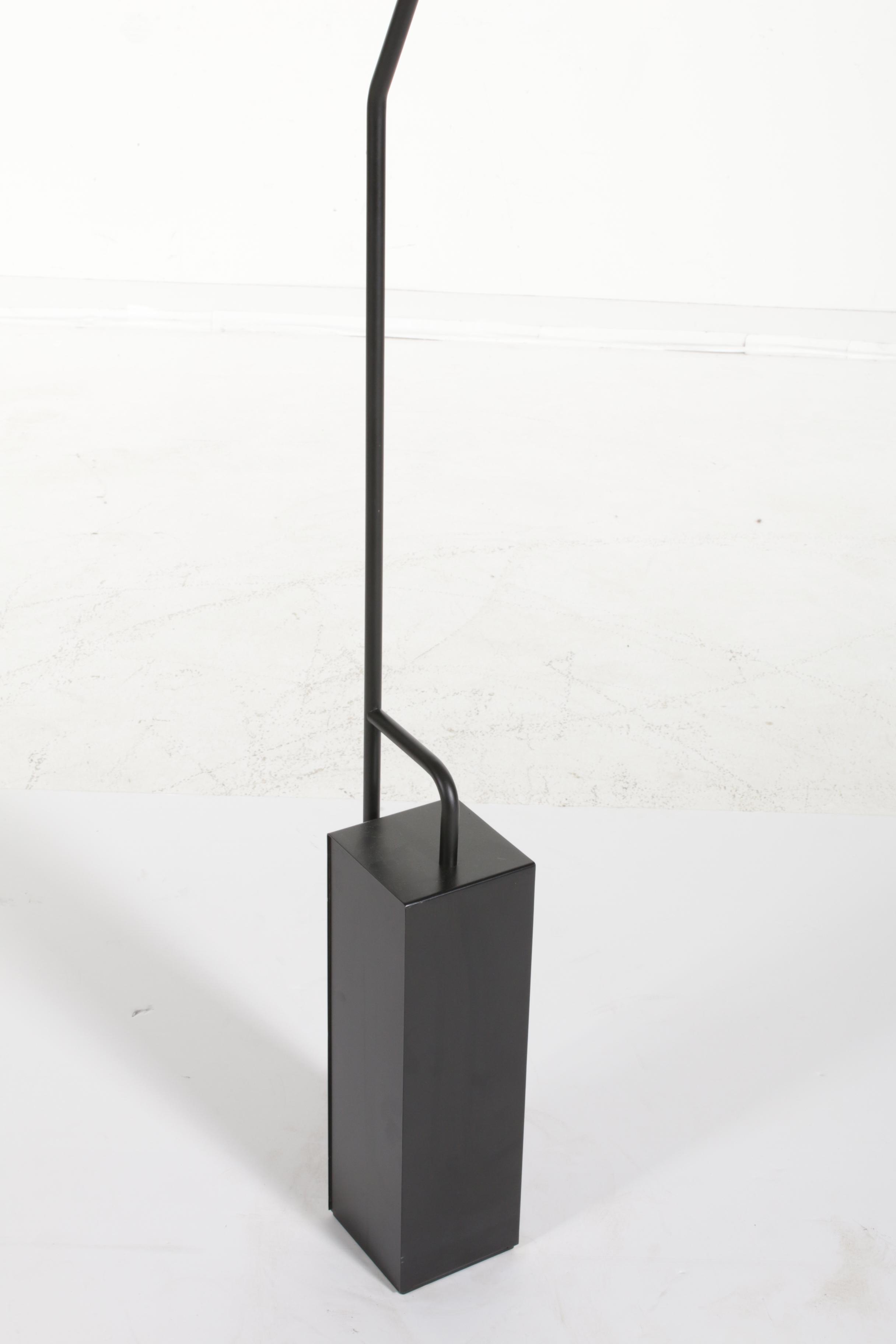 Roche Bobois Costa Modernist "Full Moon" Metal Floor Lamp with Pivoting Light