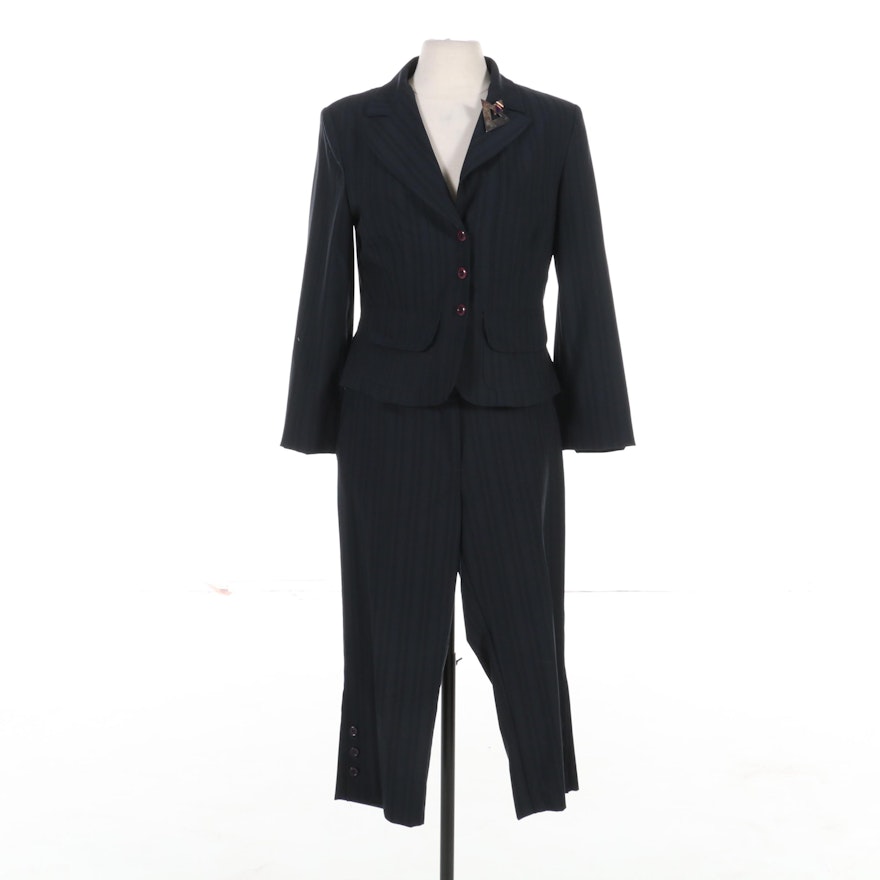 Le Joupe Roma Pantsuit with Sterling Silver Brooch