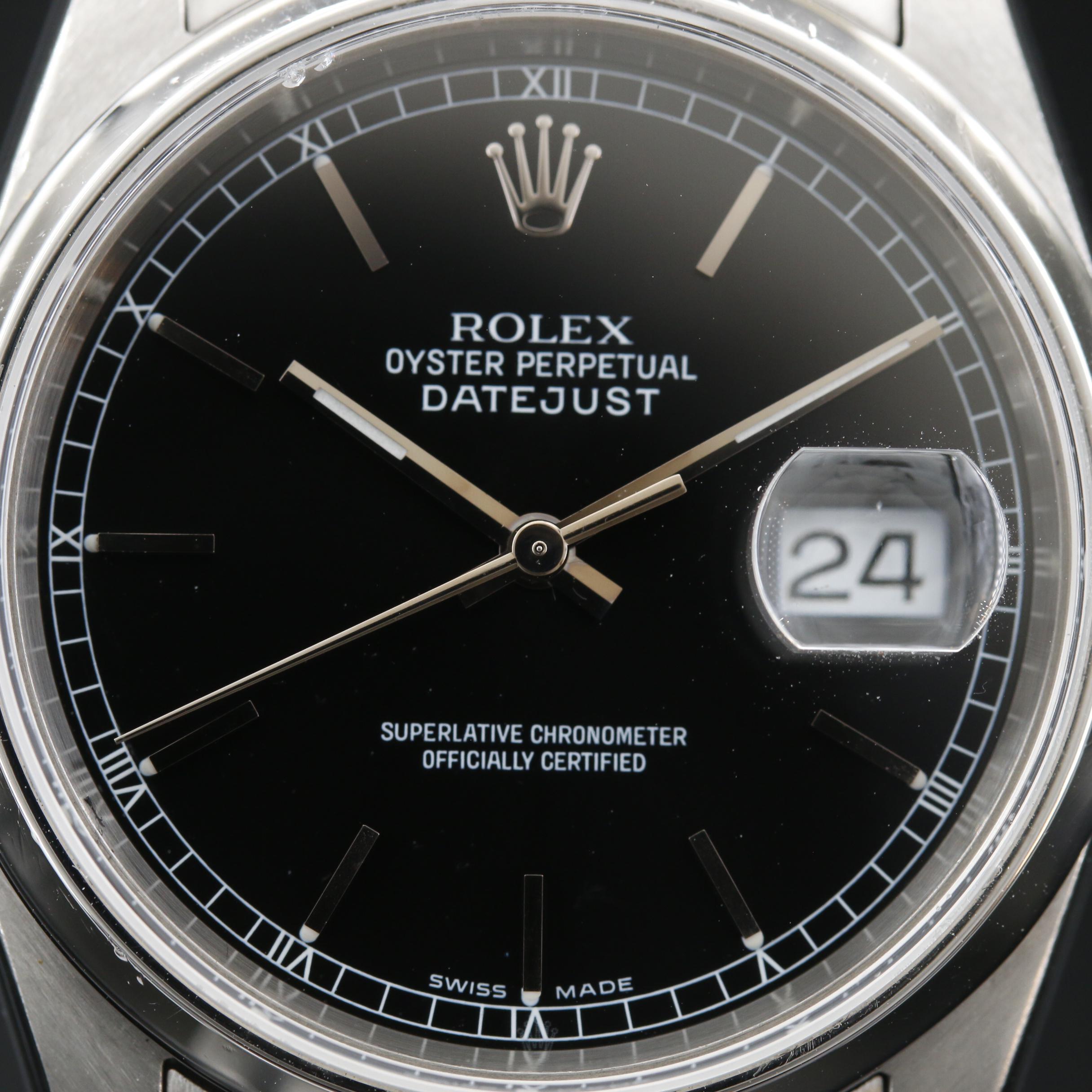 2005 Rolex "Oyster Perpetual Date" Stainless Steel Automatic Watch