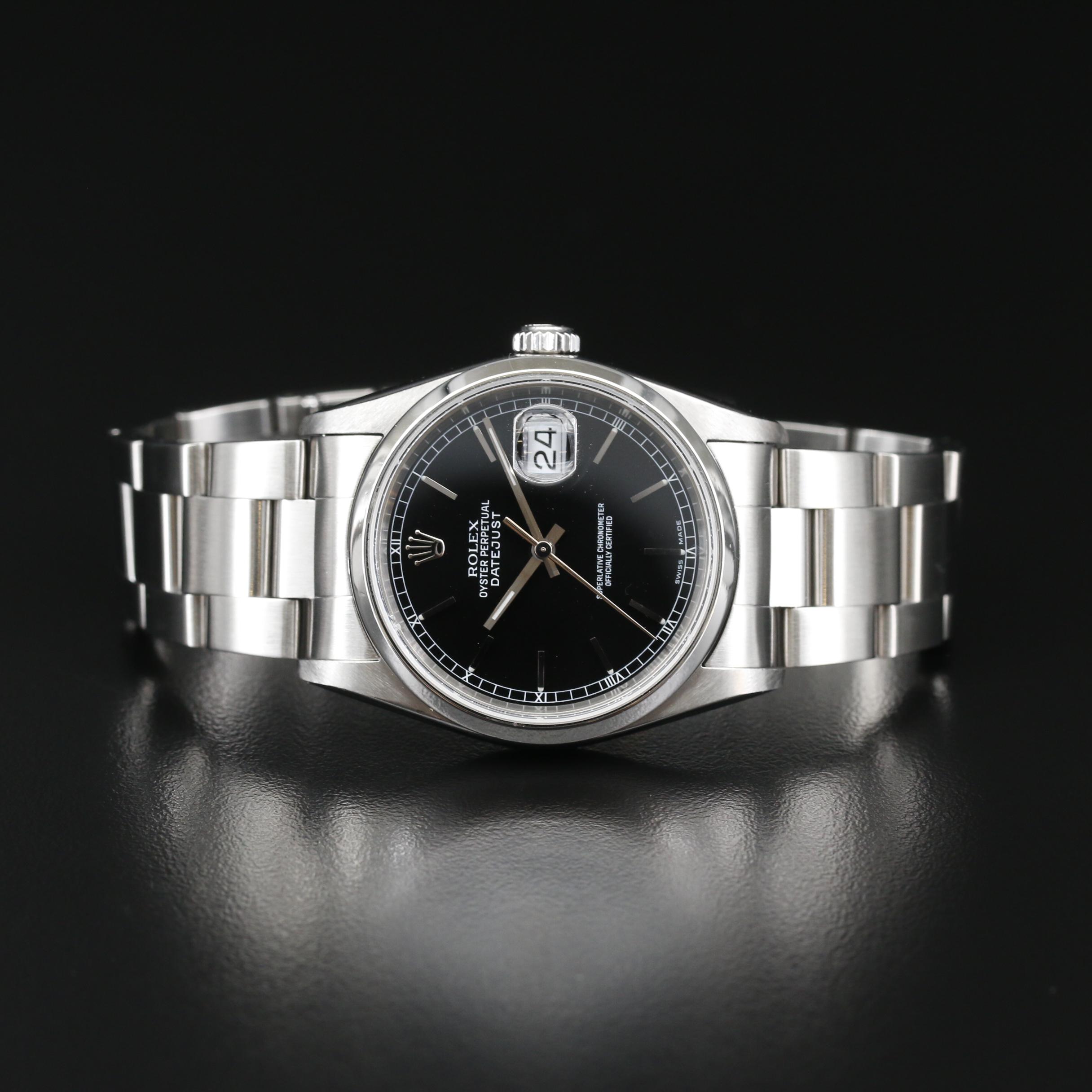 2005 Rolex "Oyster Perpetual Date" Stainless Steel Automatic Watch
