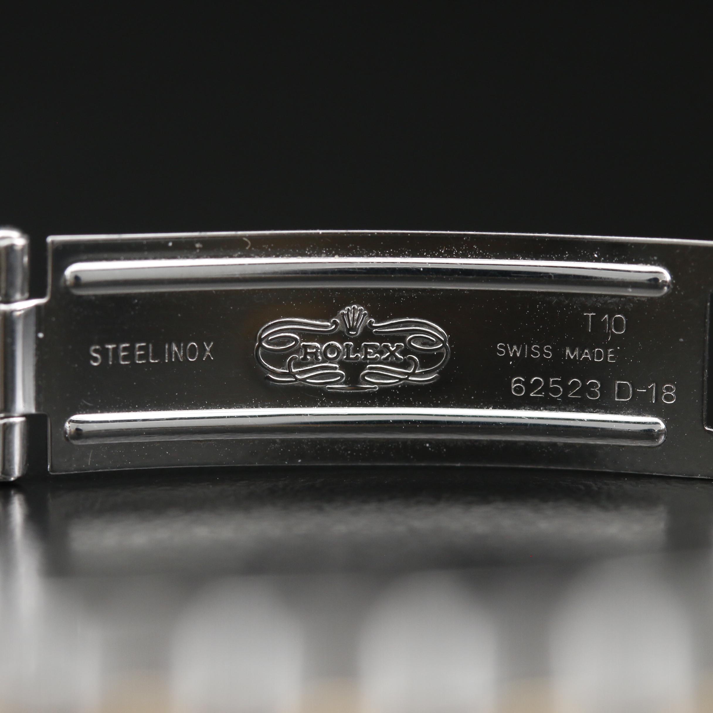 1994 Rolex Datejust 18K, Stainless Steel and Factory Diamond Dial Watch