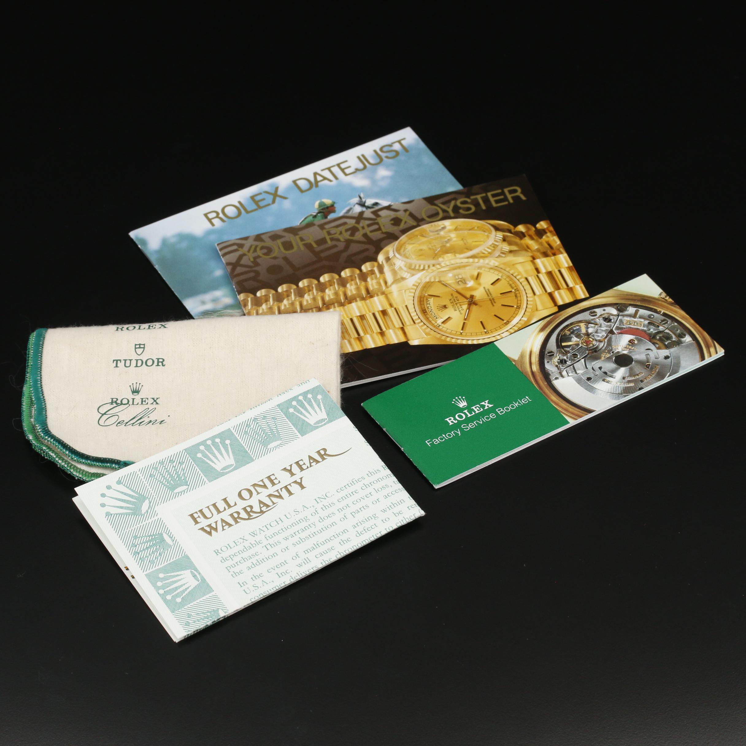 1994 Rolex Datejust 18K, Stainless Steel and Factory Diamond Dial Watch