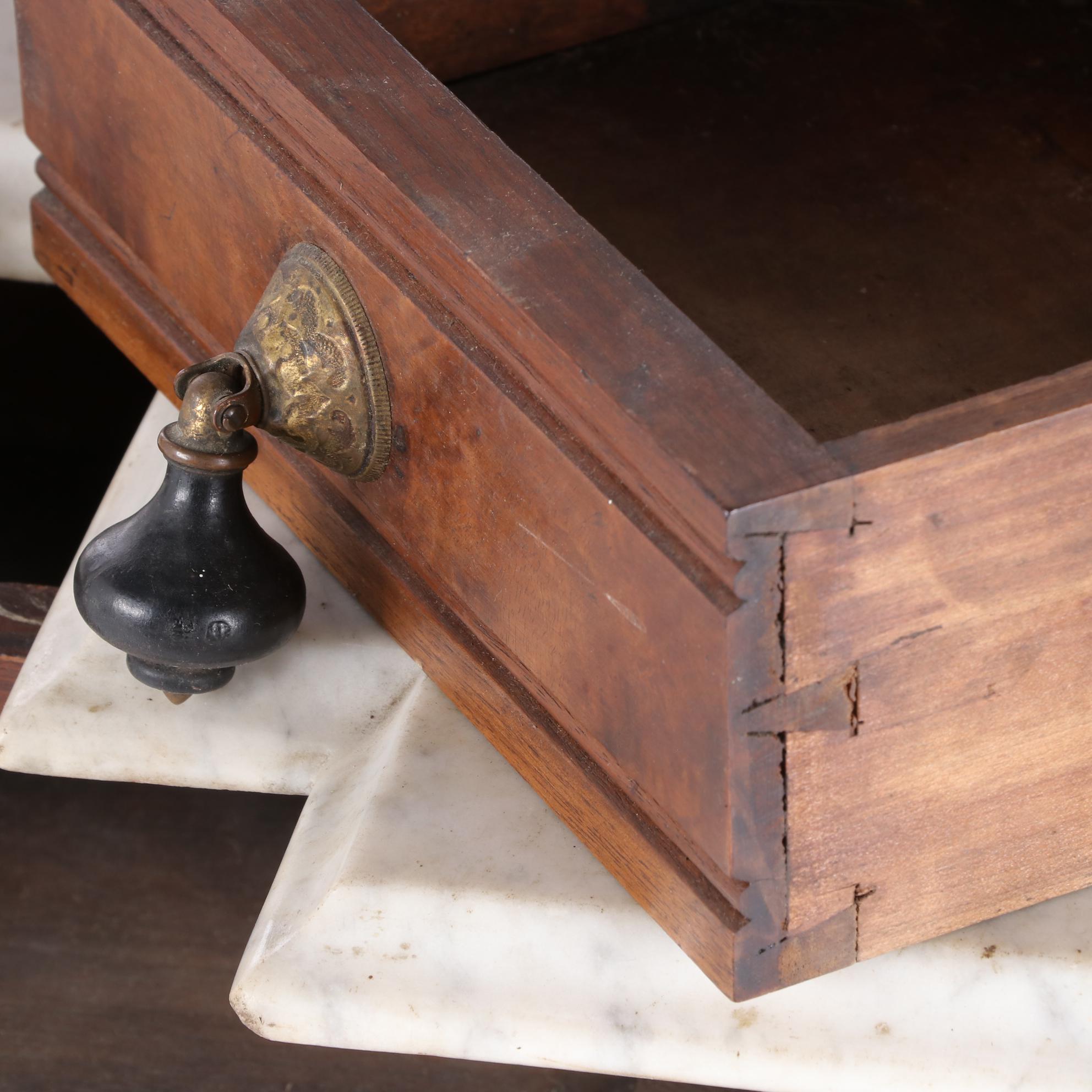 Victorian Eastlake Walnut Hall Tree, Late 19th Century