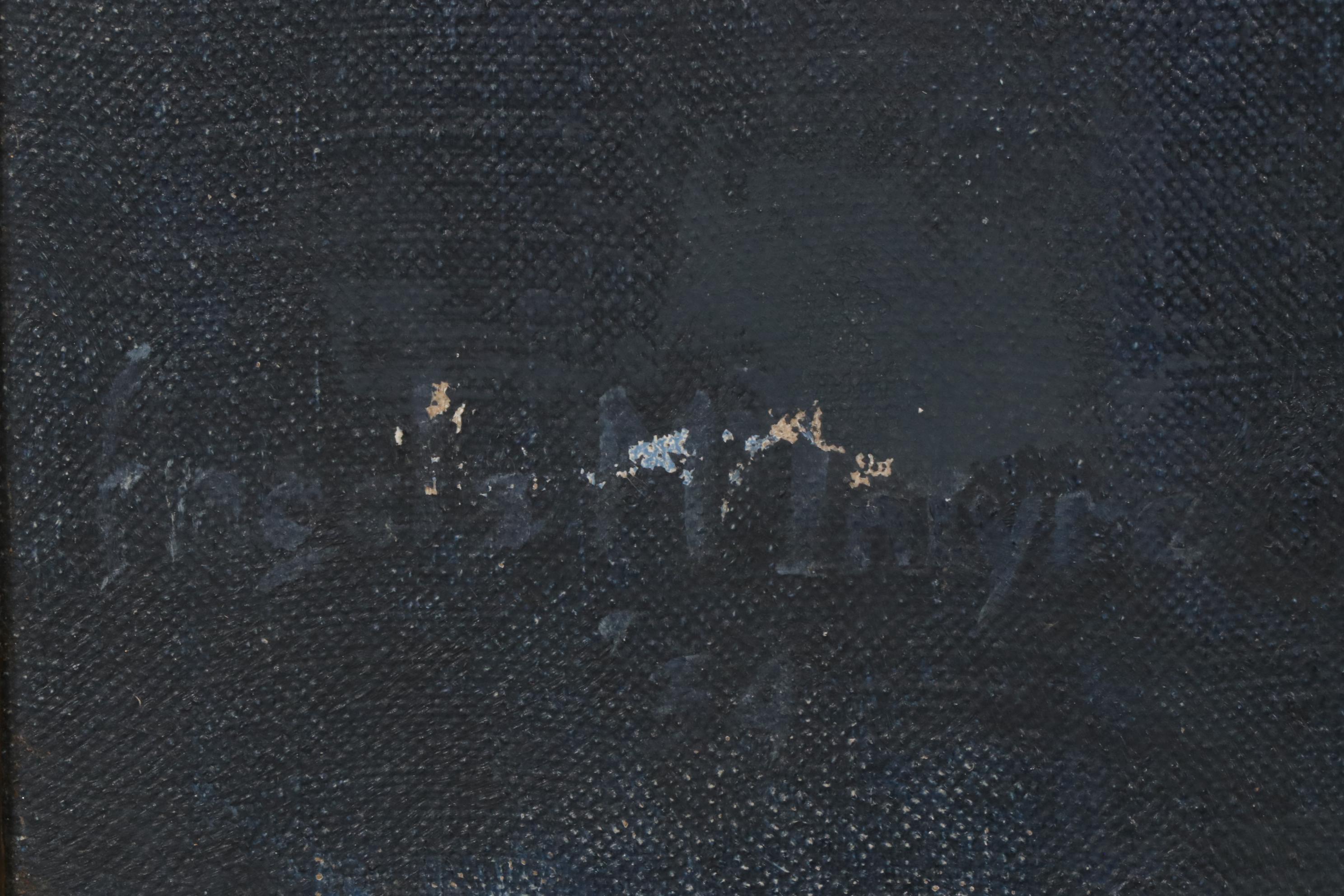 Oil Painting Portrait of Blonde Woman Seated in Chair, 1934