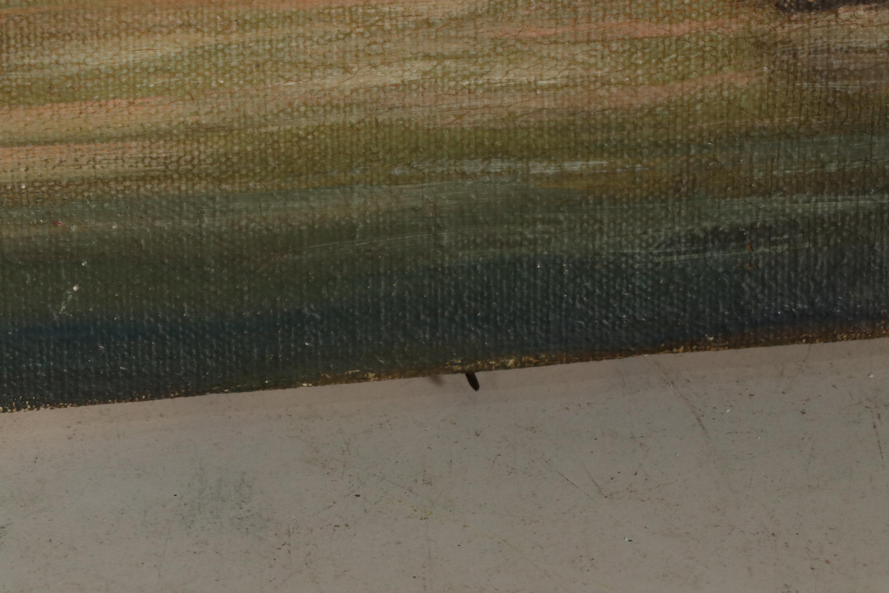 John Bianchi Oil Painting "English Village", Early 20th Century