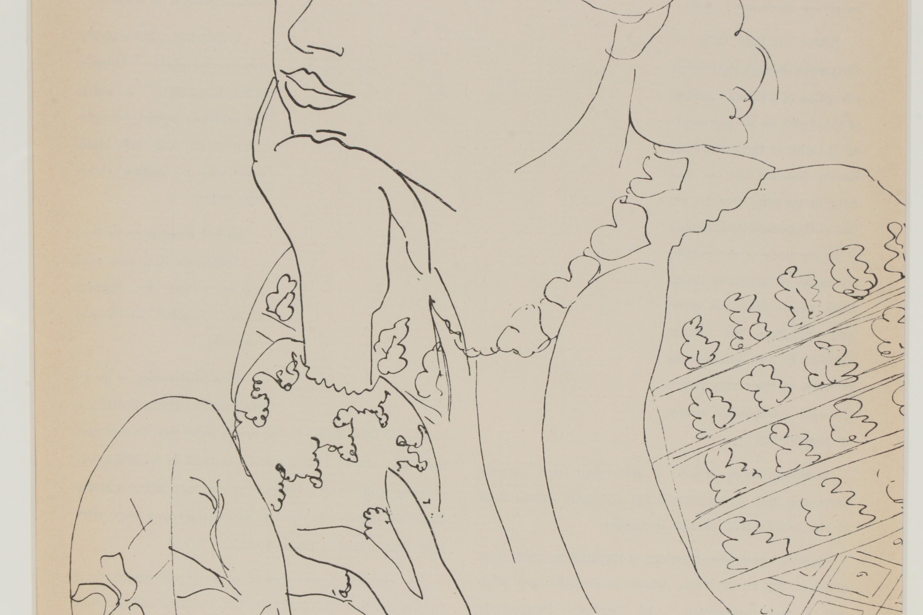 Female Portrait Heliogravure after Henri Matisse for "Verve", 1937