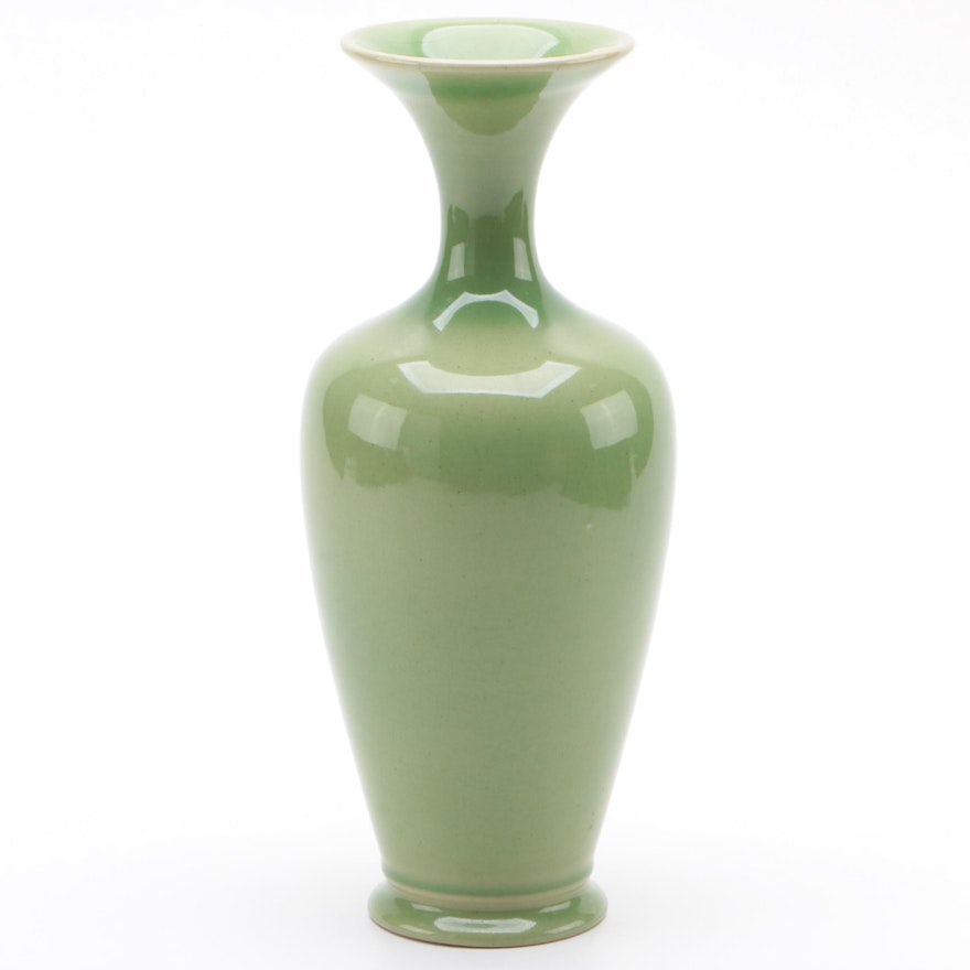 Rookwood Pottery Celadon Green Glaze Ceramic Vase, 1930