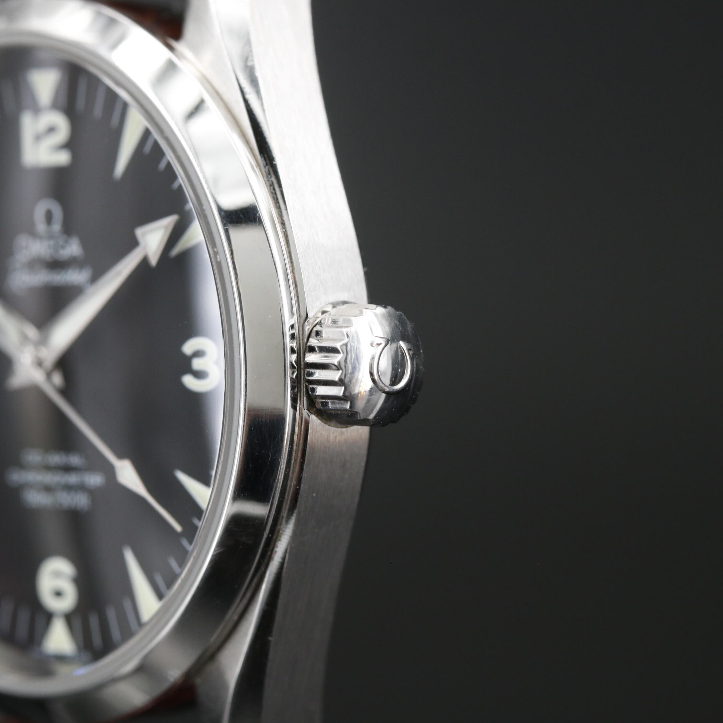 Omega Seamaster "Railmaster" Chronometer Stainless Steel Automatic Watch