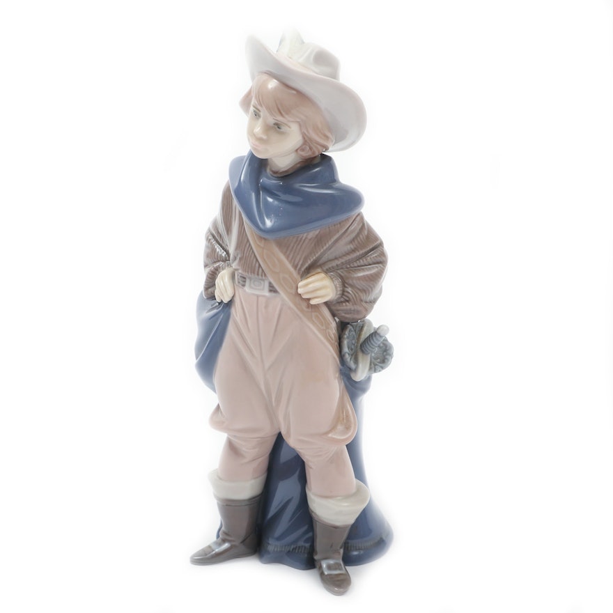 Lladró "Musketeer D'Artagnan" Porcelain Figurine Designed by