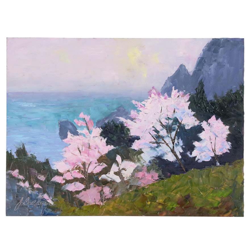James Baldoumas Oil Painting "Sea Overlook", 2020