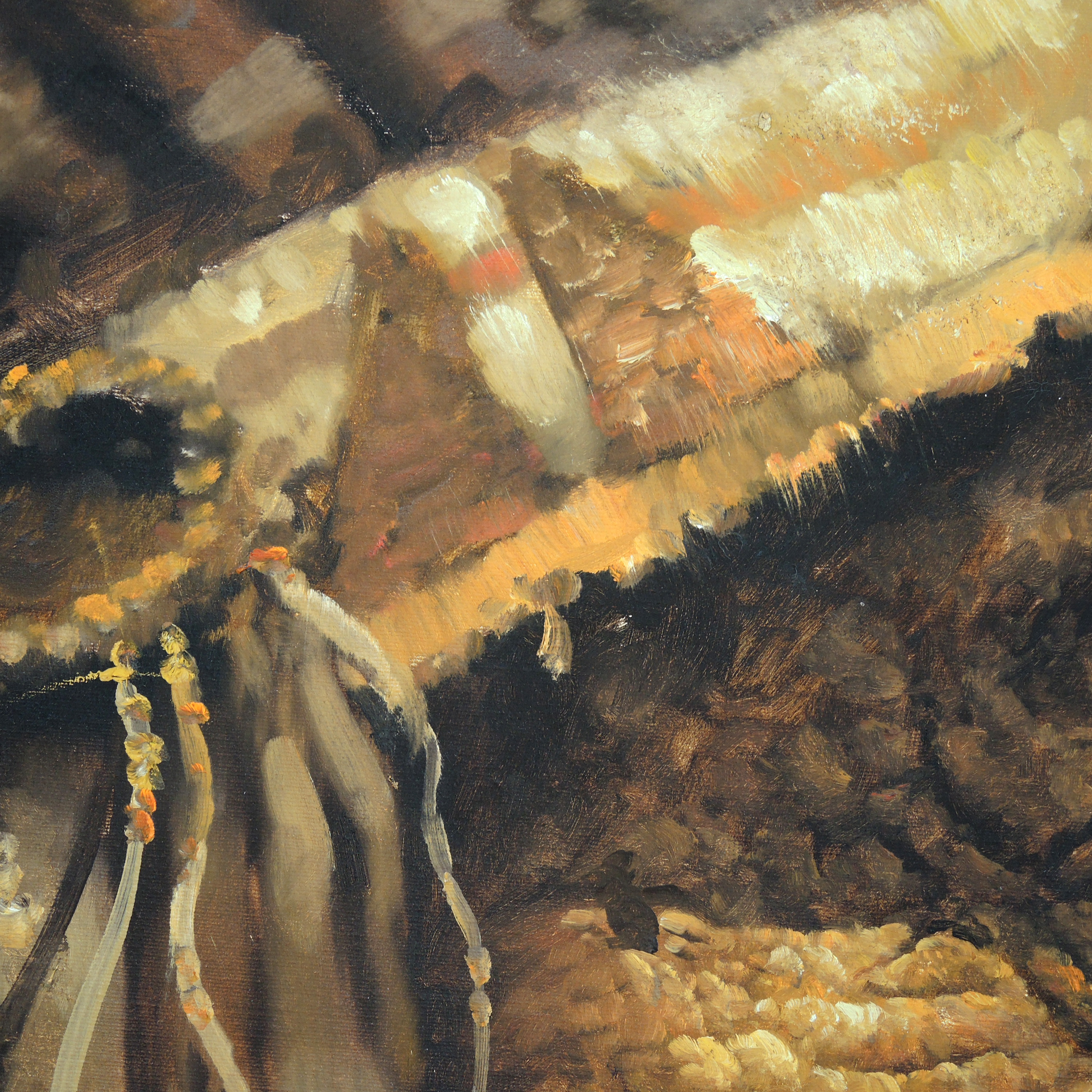 Jorge Braun Tarallo Native American Chief Oil Portrait