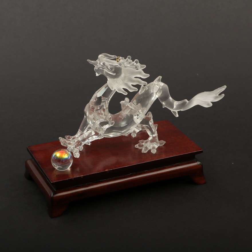 Swarovski Crystal "Zodiac Dragon" Figurine on Base