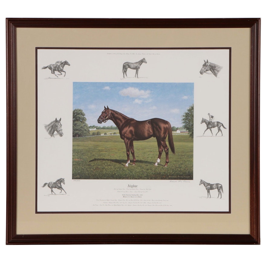 Richard Stone Reeves Equine Offset Lithograph "Alydar"