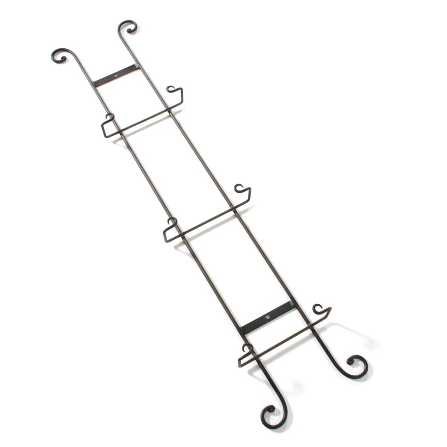 French Scroll Metal Plate Rack