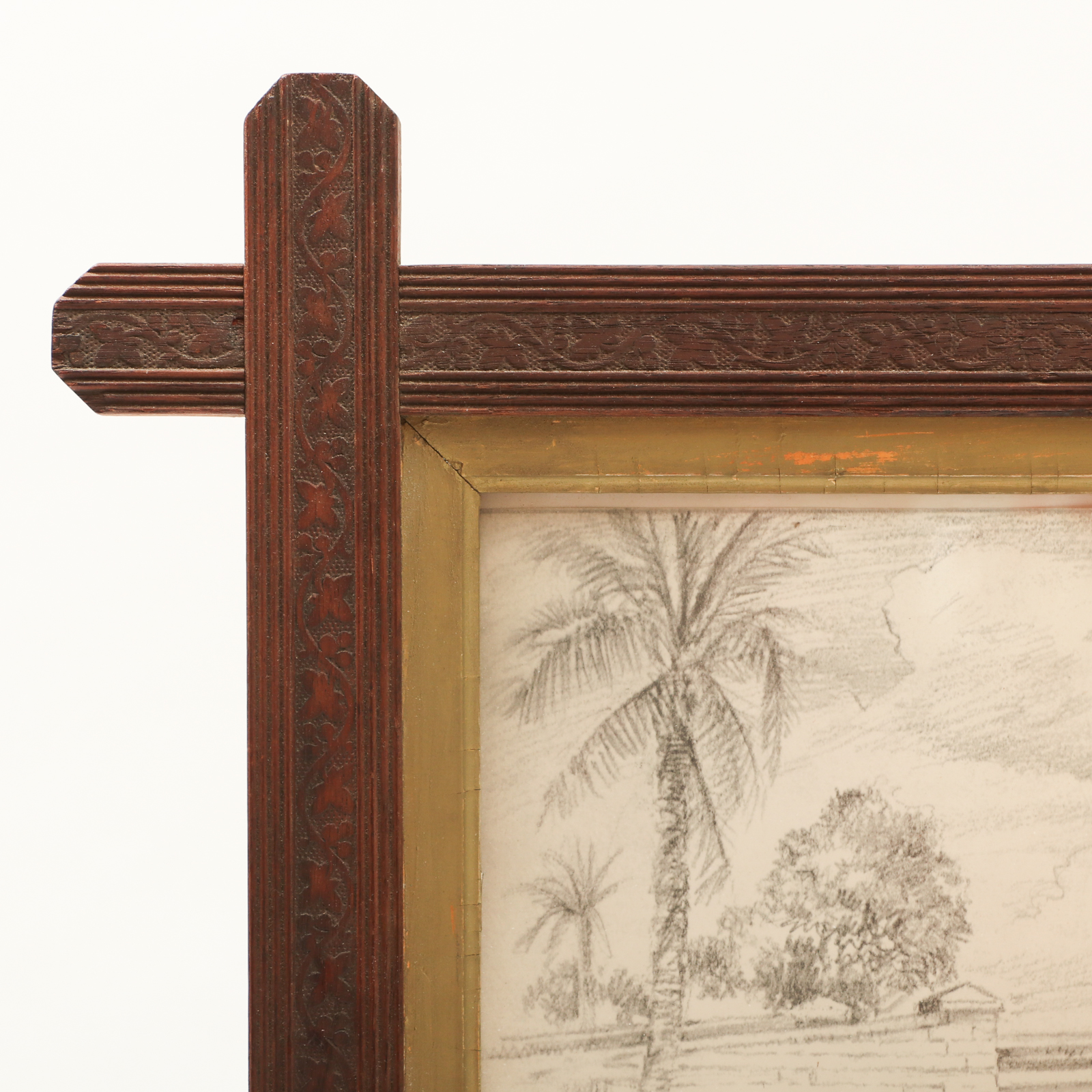 F. Kenwood Giles Graphite Drawing of Bascule Bridge, Circa 1955