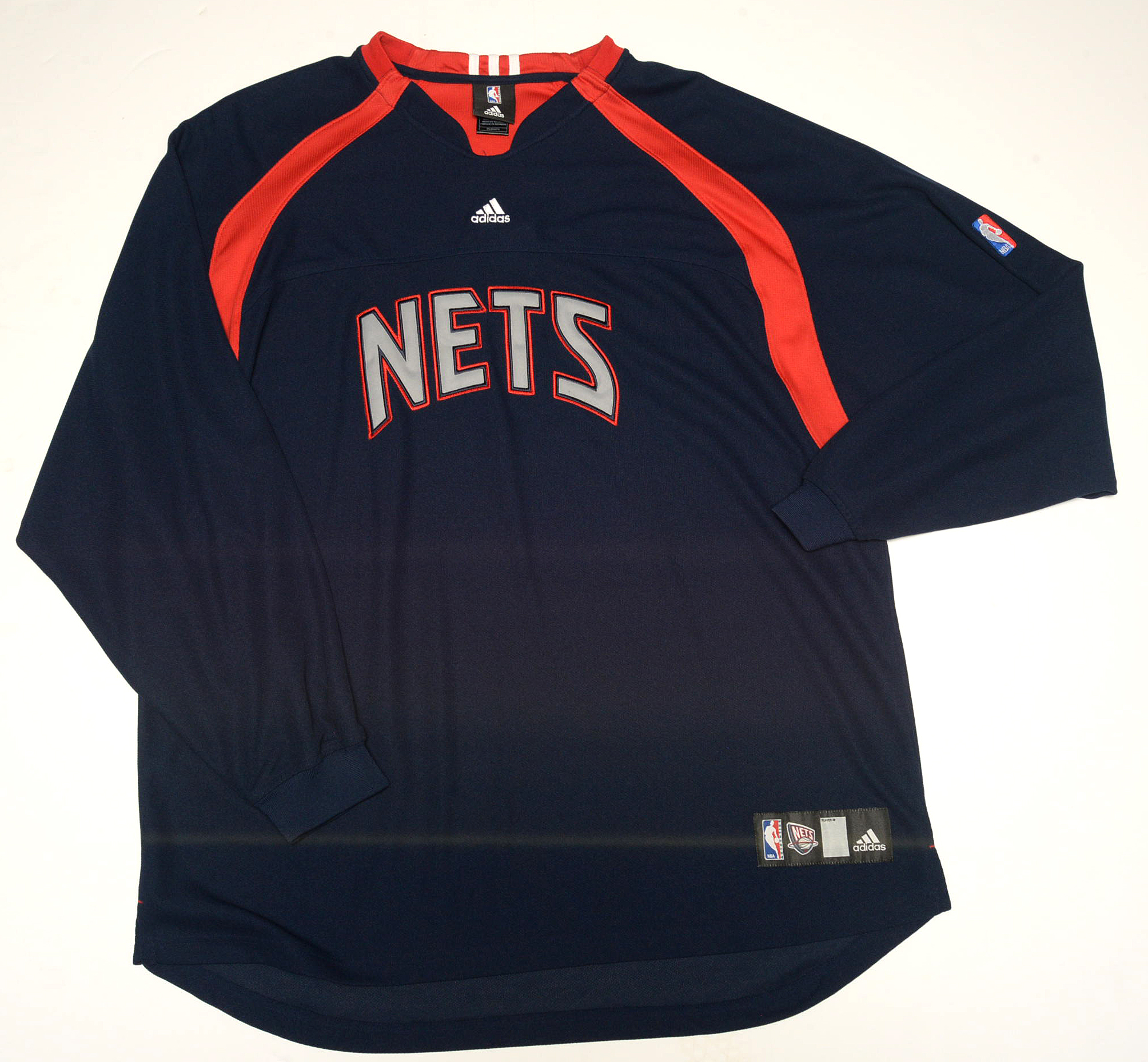 Nets Adidas and Reebok NBA Basketball Team Apparel, Warm-Up, Shirt and Pins