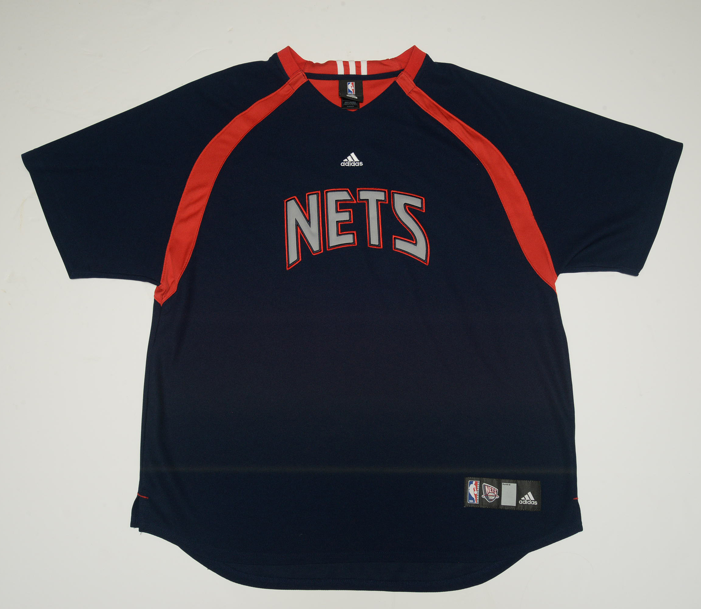 Nets Adidas and Reebok NBA Basketball Team Apparel, Warm-Up, Shirt and Pins