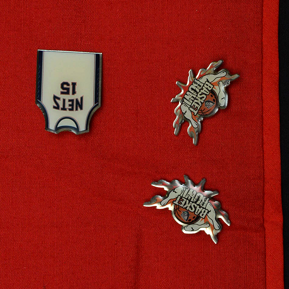 Nets Adidas and Reebok NBA Basketball Team Apparel, Warm-Up, Shirt and Pins