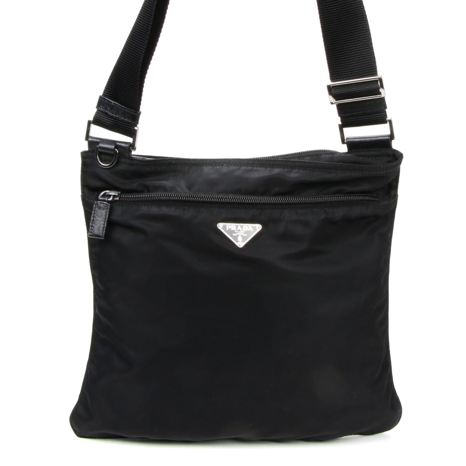 Prada Crossbody Bag in Black Tessuto Nylon