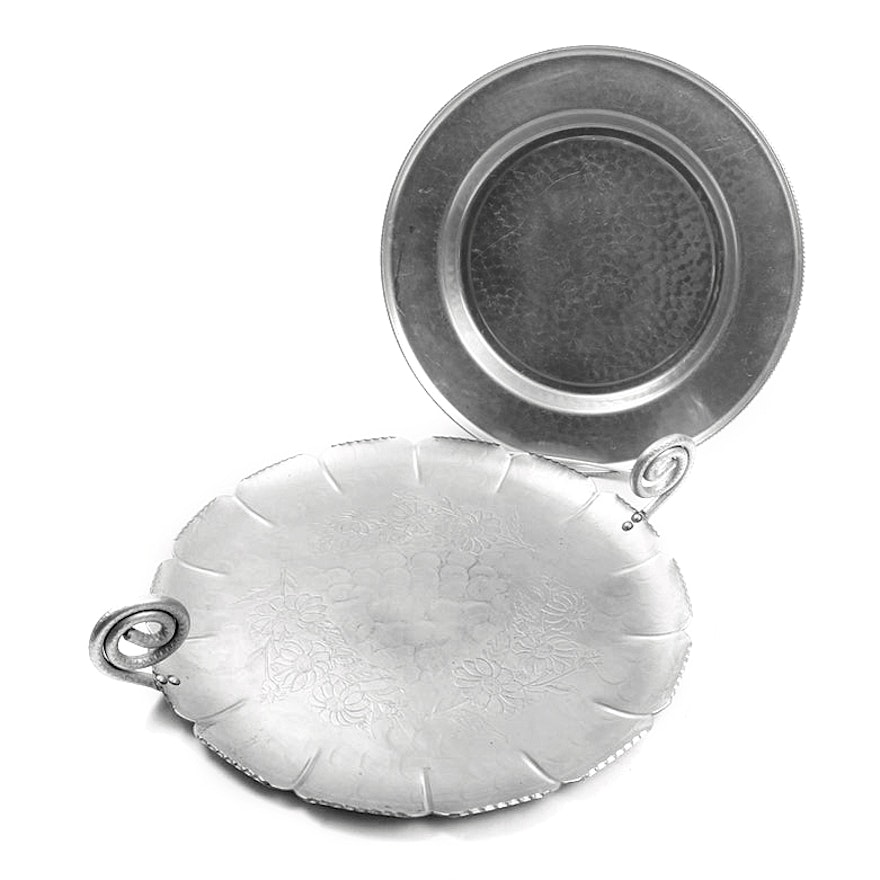 Farber & Shelvin with Other Hand Wrought Aluminum Serving Trays