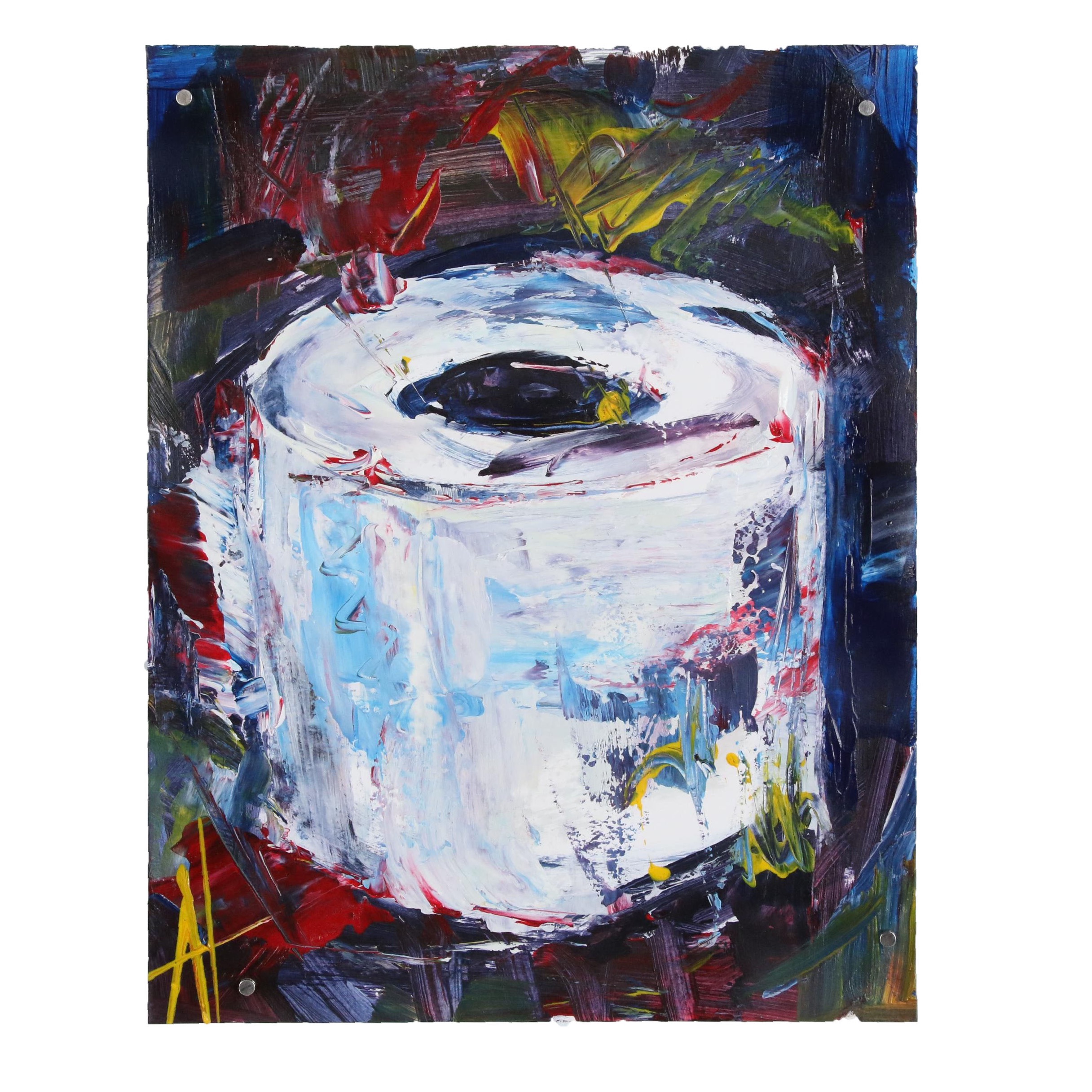 Anne Thouthip Acrylic Painting "The Last Roll", 2020