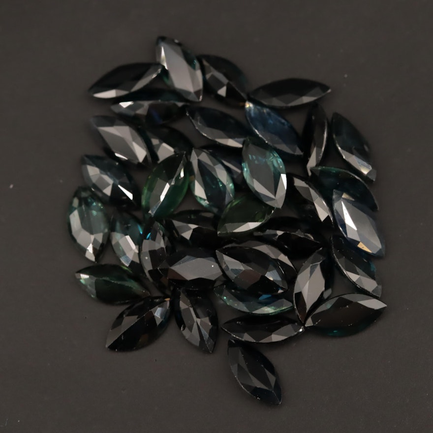 Loose 31.44 CTW Sapphire Marquise Faceted