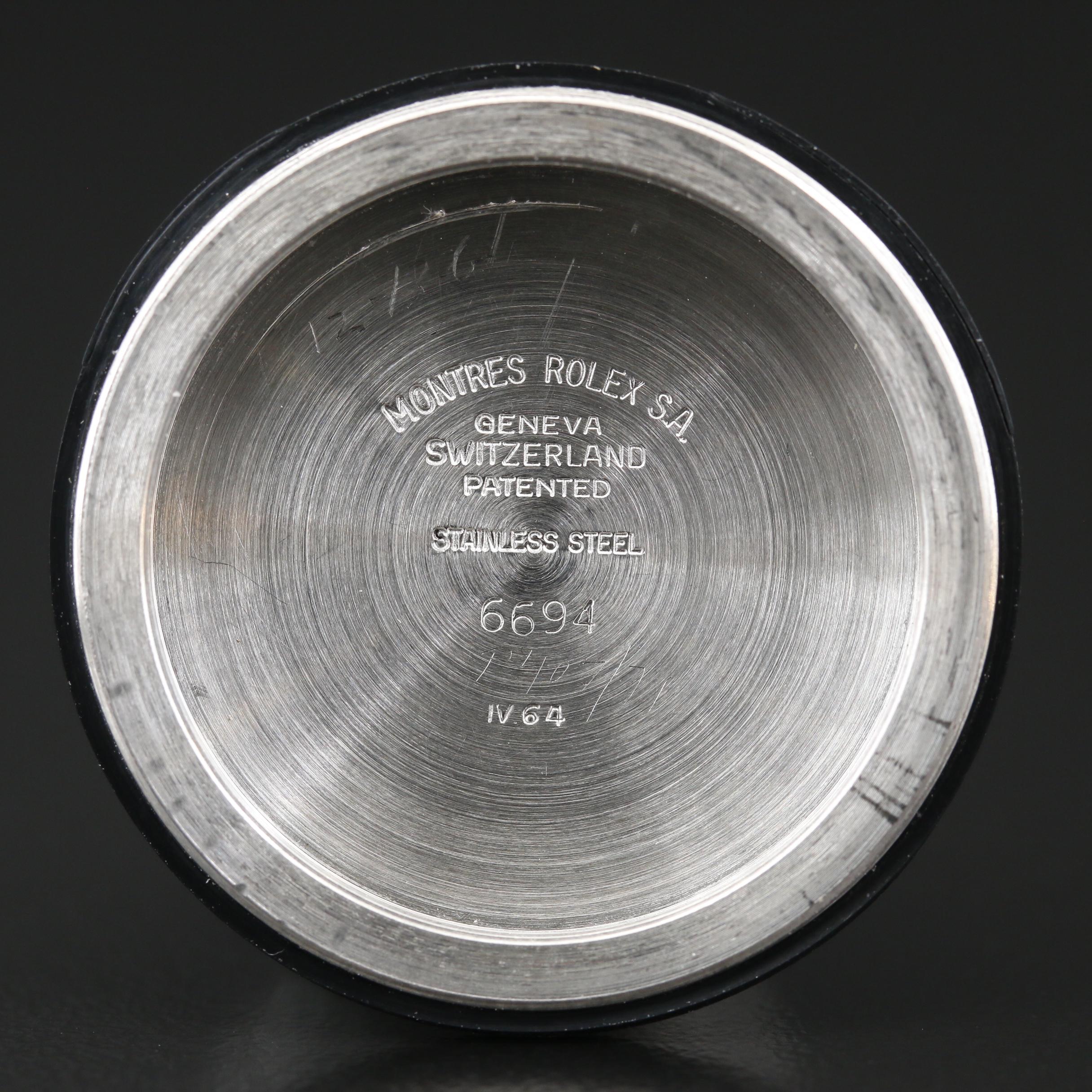 1964 Rolex "Oysterdate" 14K and Stainless Steel Stem Wind Watch