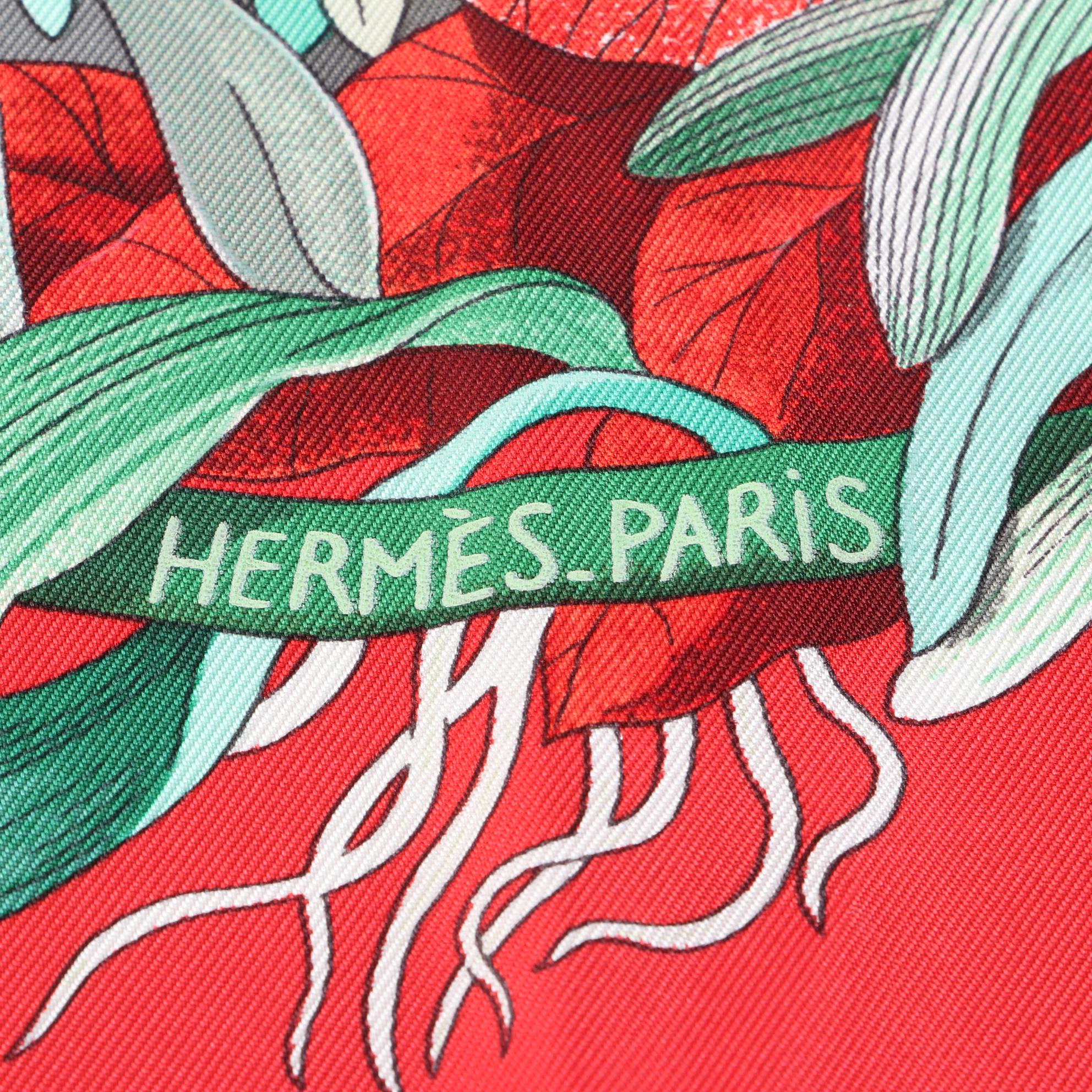 Hermès "Au Coeur de la Vie" Silk Scarf