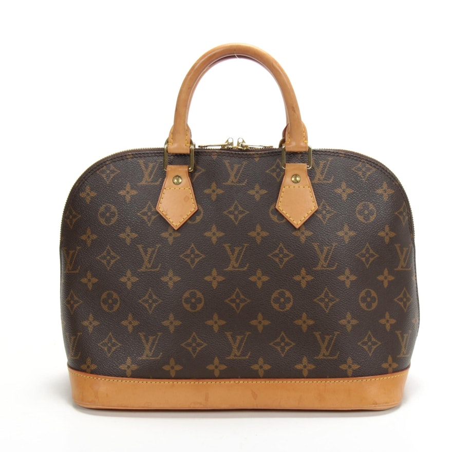 Louis Vuitton Alma PM in Monogram Canvas and Vachetta Leather