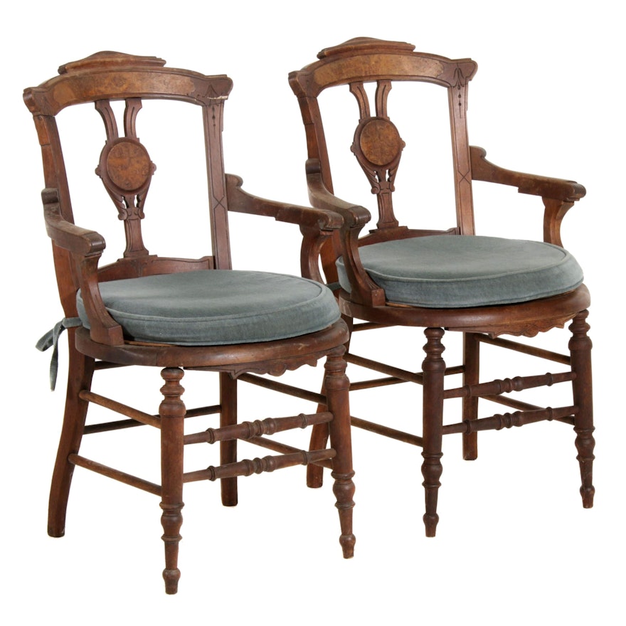Renaissance Revival Parlour Chairs, Late 19th Century