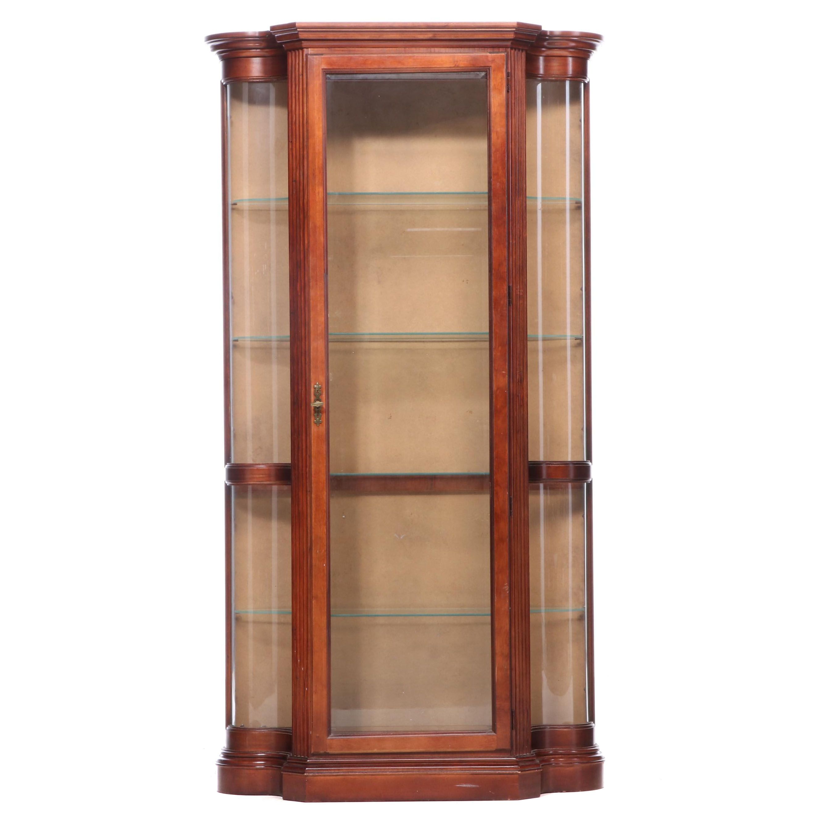Glass Front Illuminated Display Cabinet, Late 20th Century