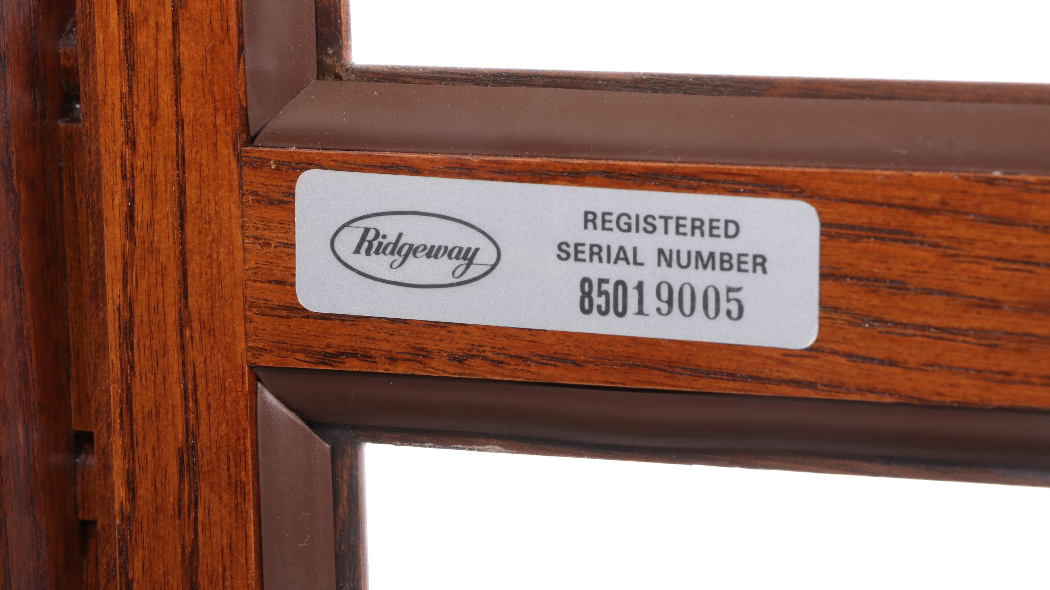 Ridgeway Oak Grandfather Clock with Moon Phase Dial, Mid to Late 20th Century