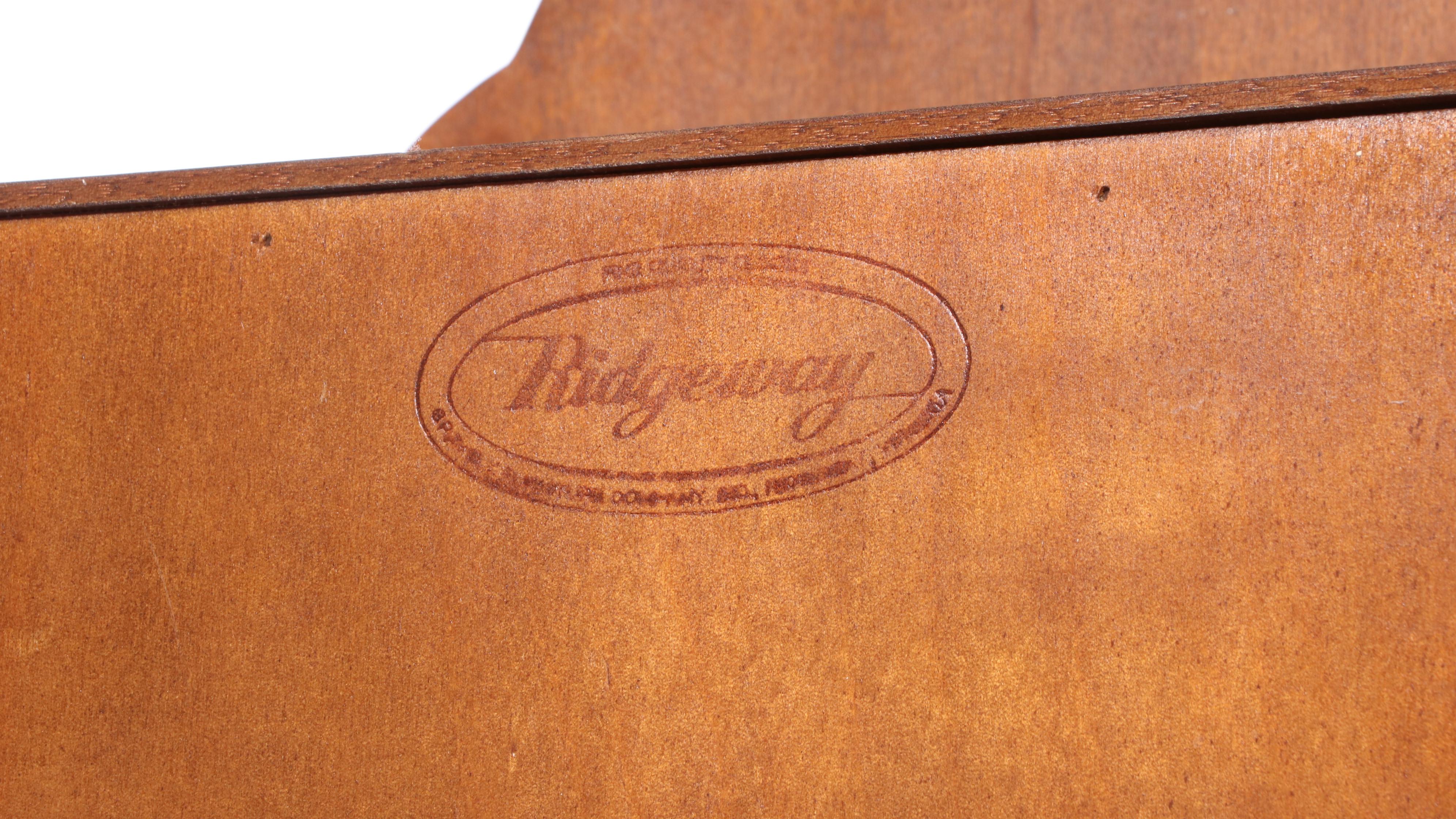 Ridgeway Oak Grandfather Clock with Moon Phase Dial, Mid to Late 20th Century