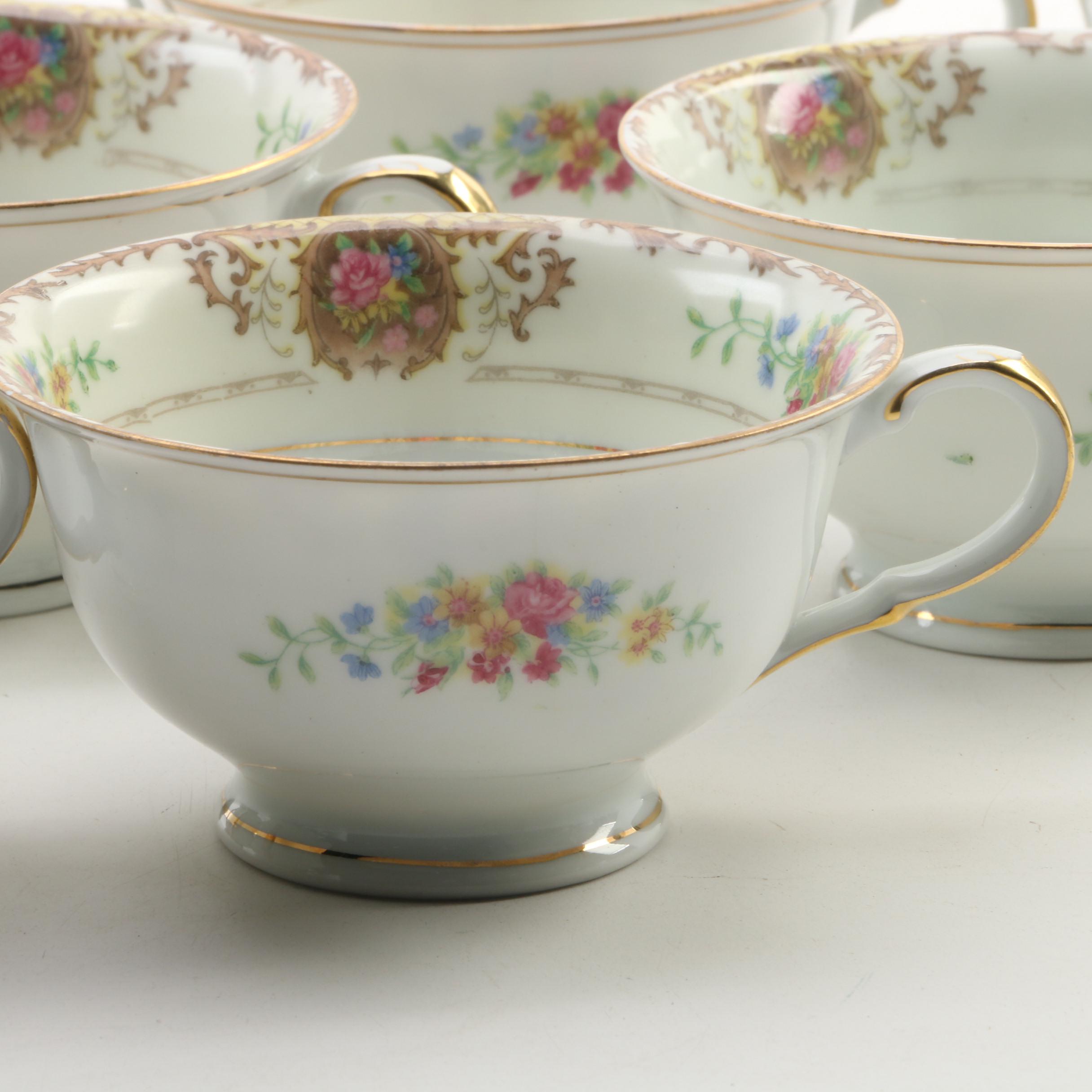 German Black Knight Waldenburg Studios "Patricia Brown"  Bone China Dinnerware