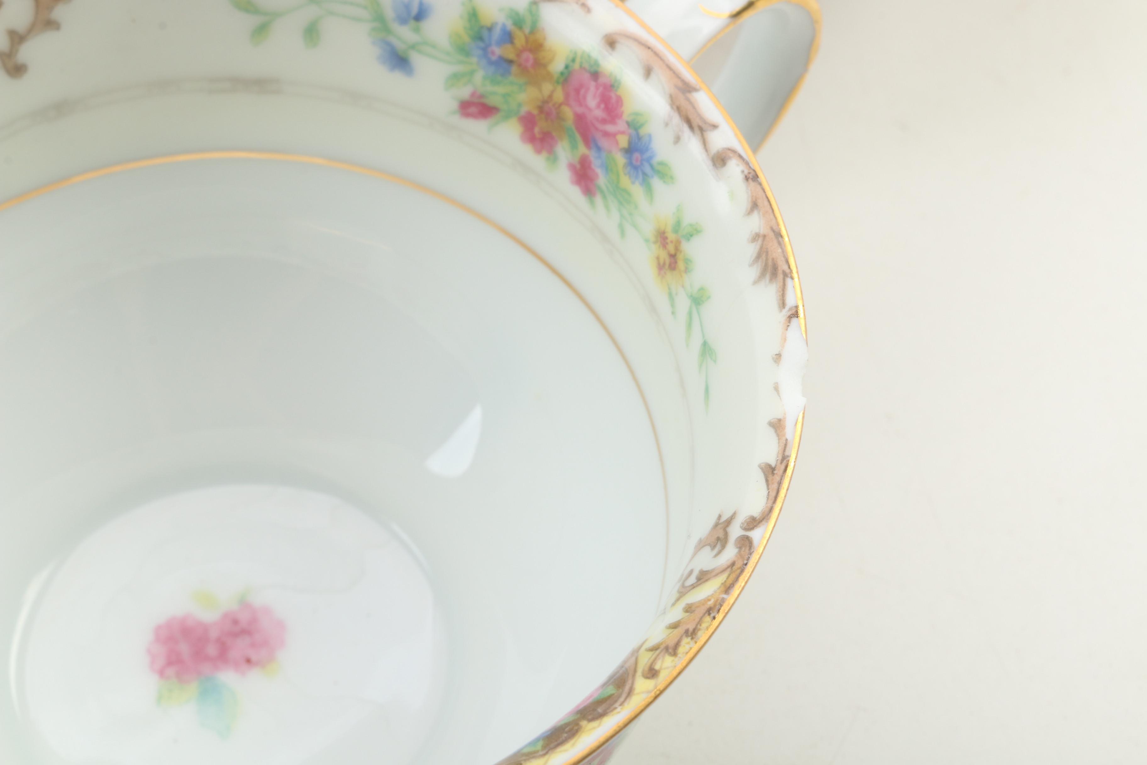 German Black Knight Waldenburg Studios "Patricia Brown"  Bone China Dinnerware