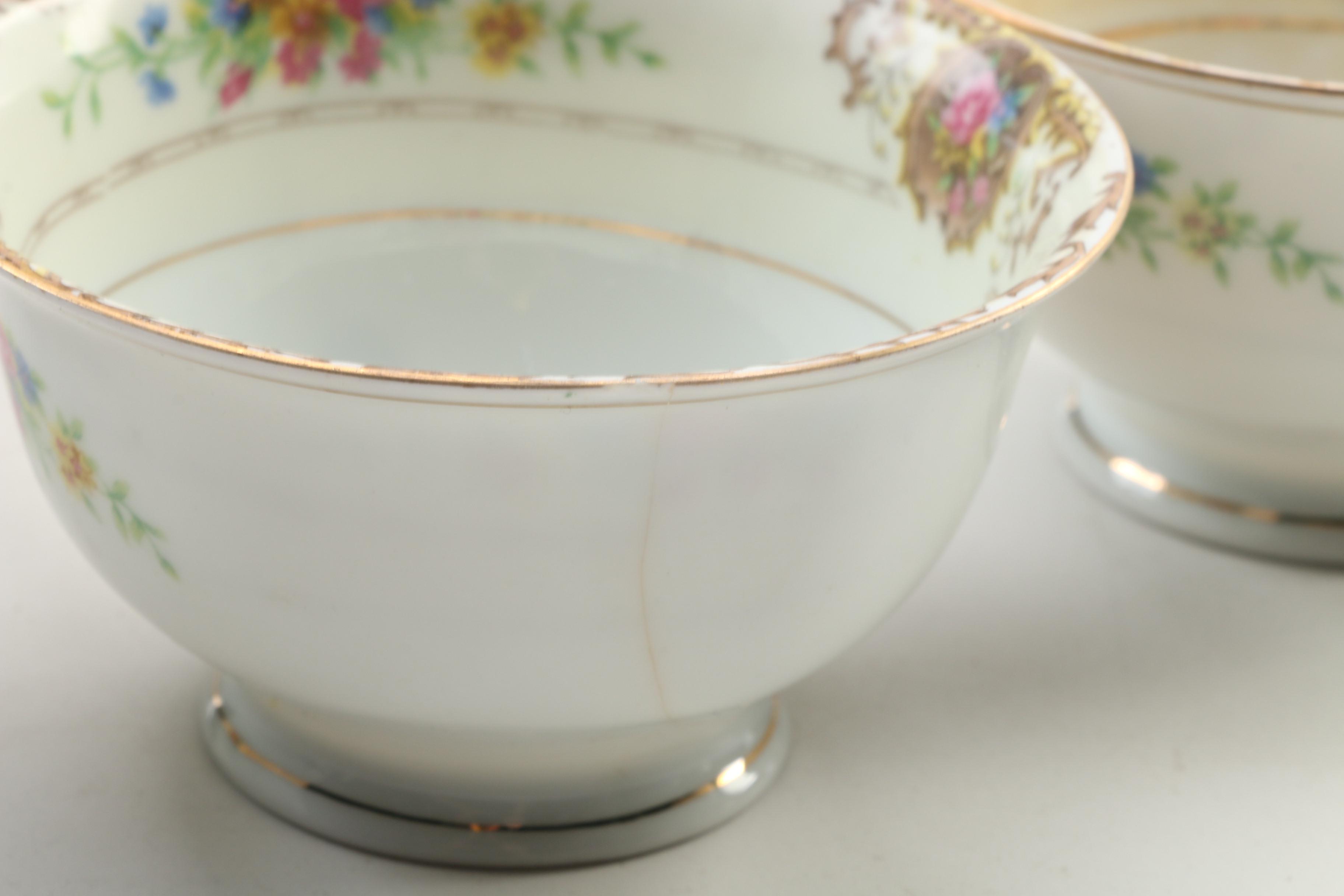 German Black Knight Waldenburg Studios "Patricia Brown"  Bone China Dinnerware