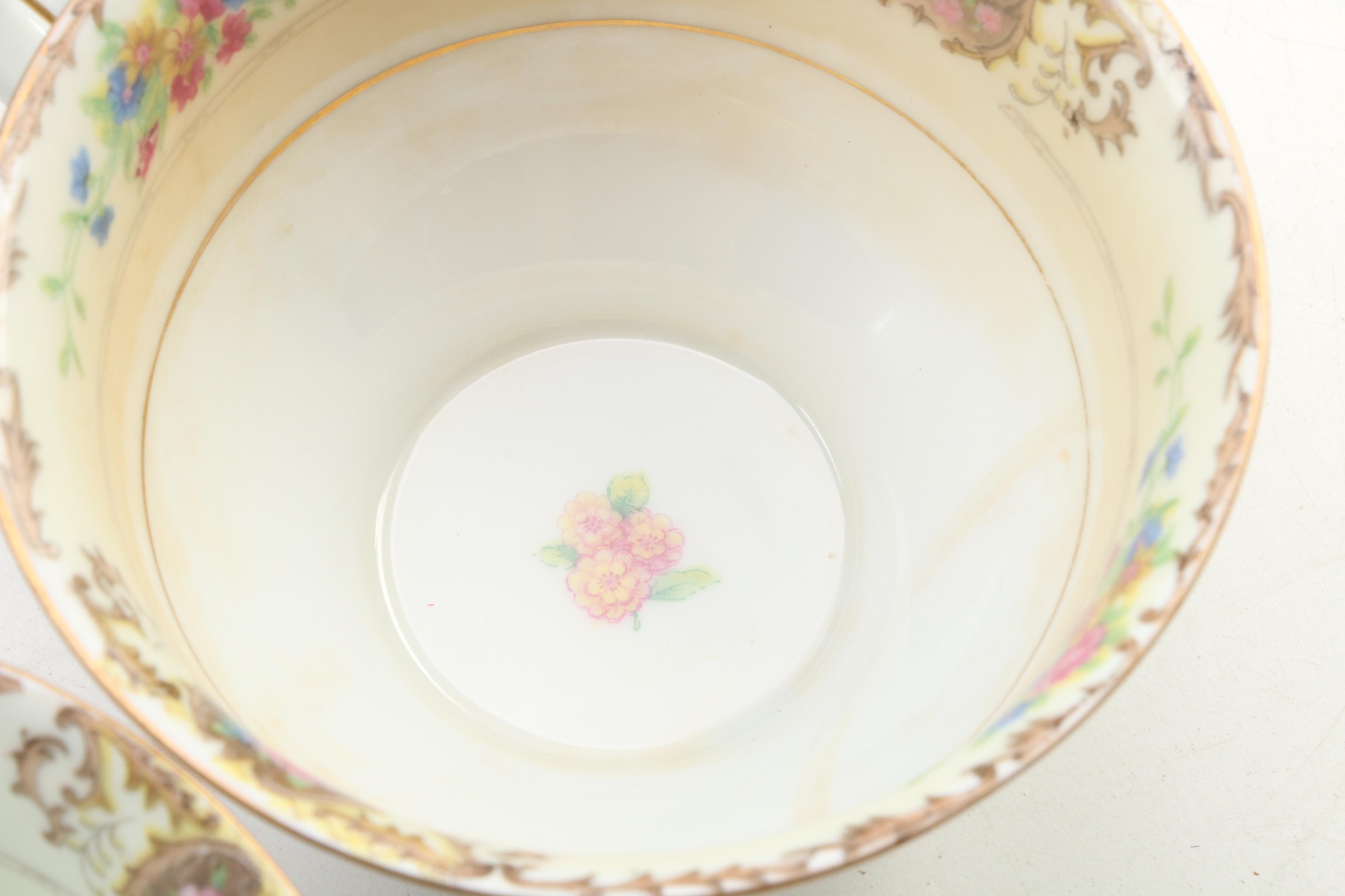 German Black Knight Waldenburg Studios "Patricia Brown"  Bone China Dinnerware