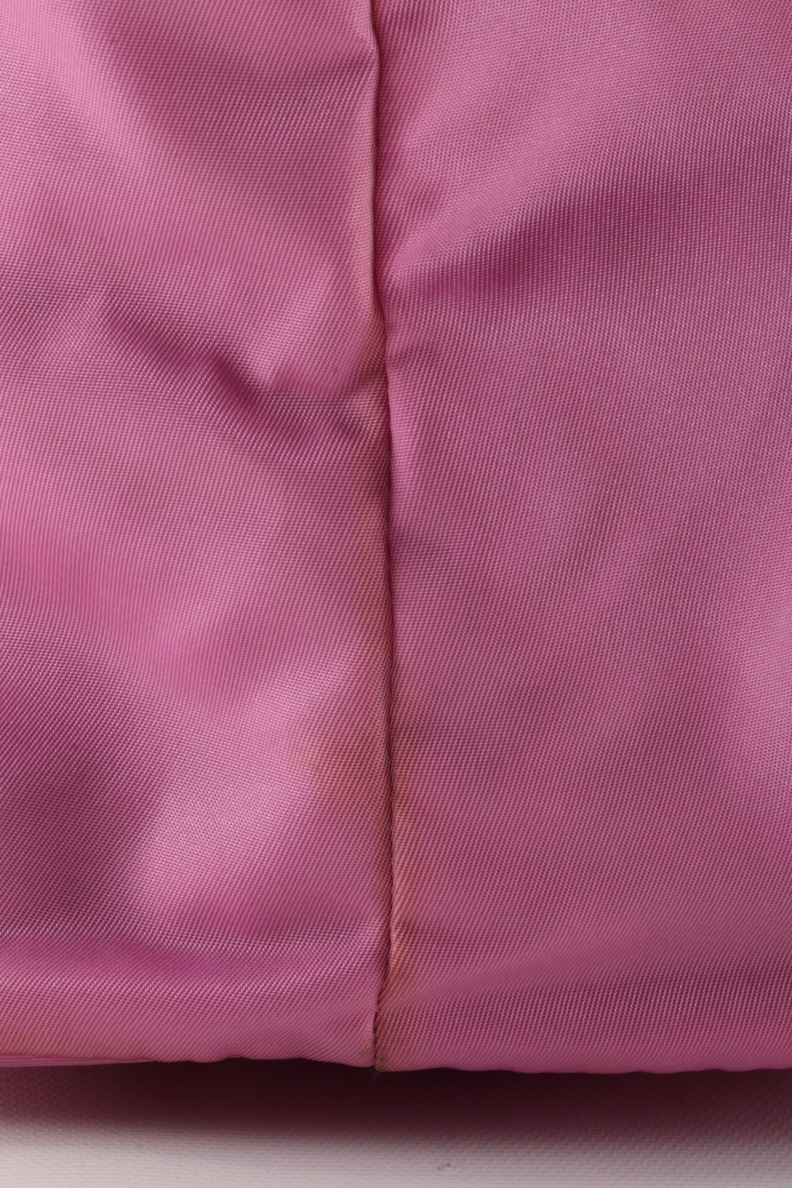 Prada Pink Nylon Tote with Saffiano Leather Trim