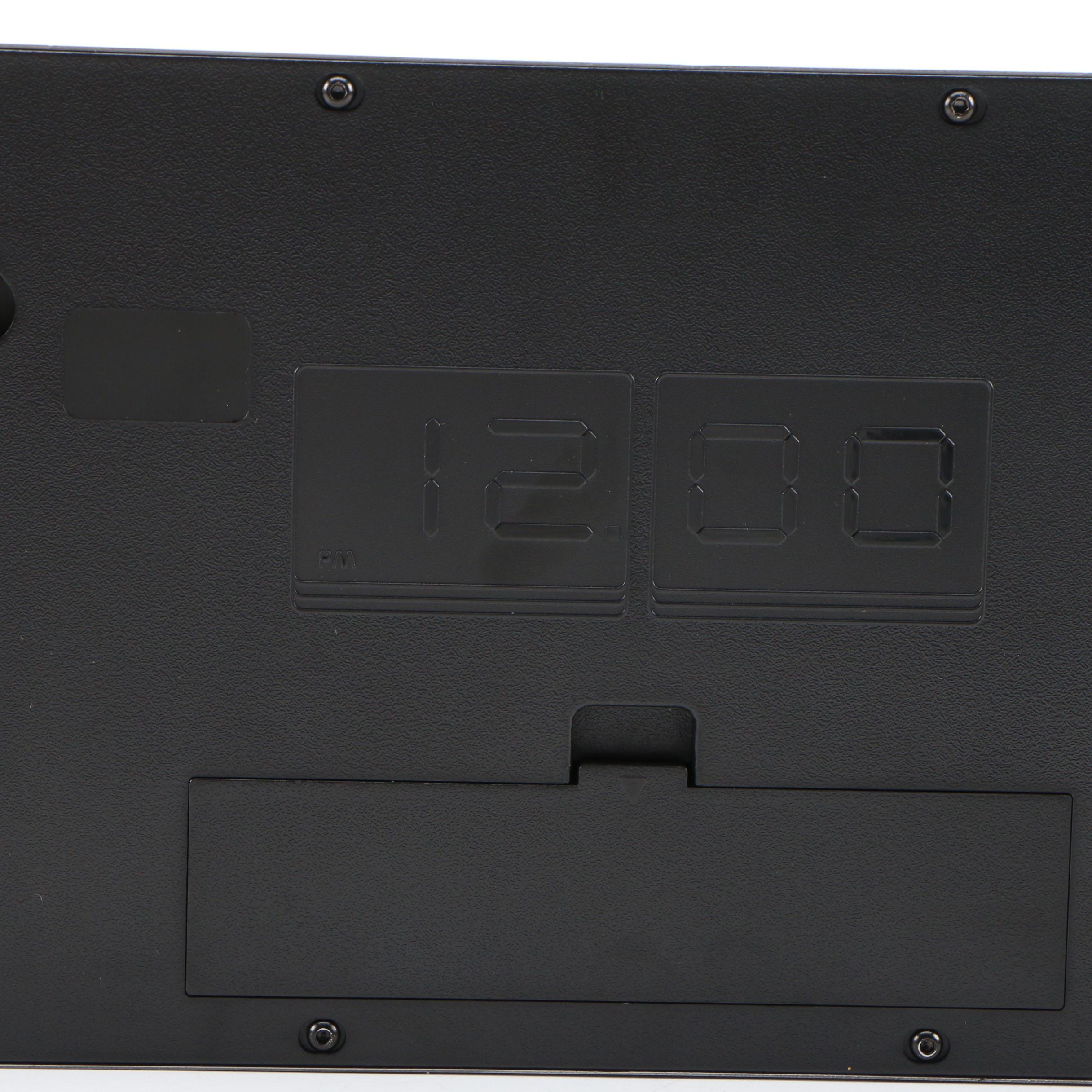 Victrola Classic Metal Flip Clock with Brushed Metal Finish