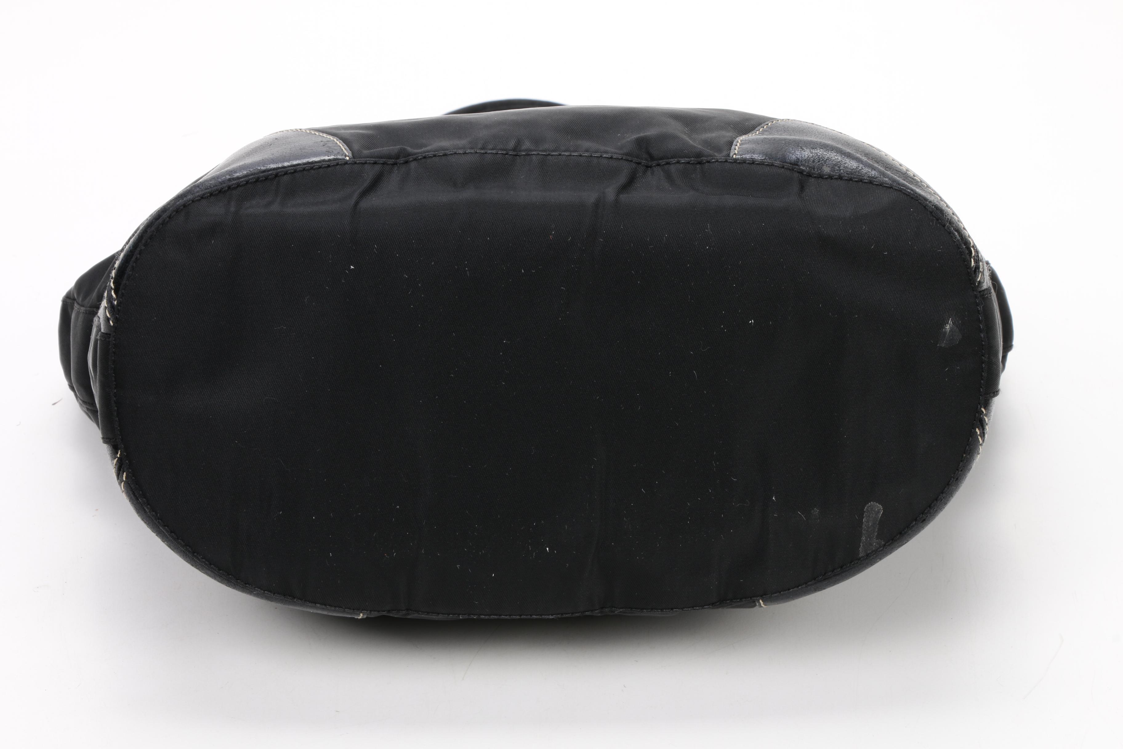 Prada Tote Bag in Black Tessuto Nylon and Leather