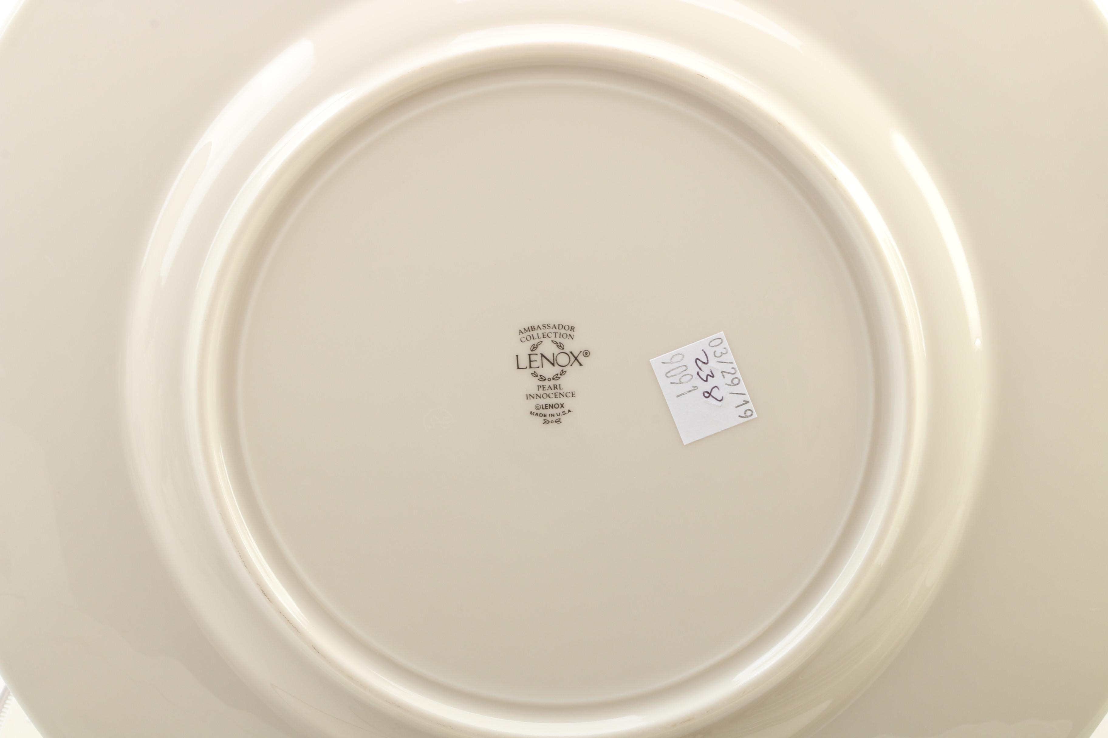 Lenox Ambassador Collection "Pearl Innocence" Bone China Dinnerware