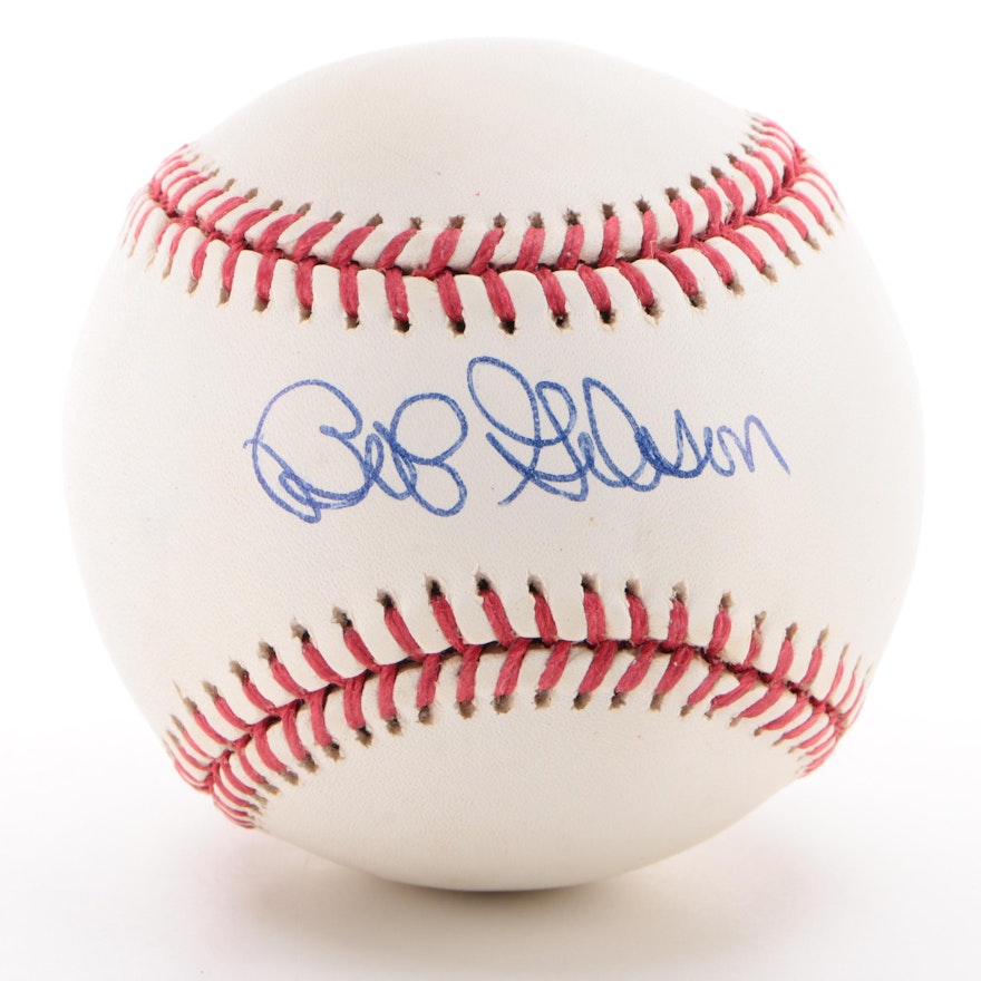 Hall of Famer Bob Gibson Signed Rawlings Official League Baseball, JSA COA