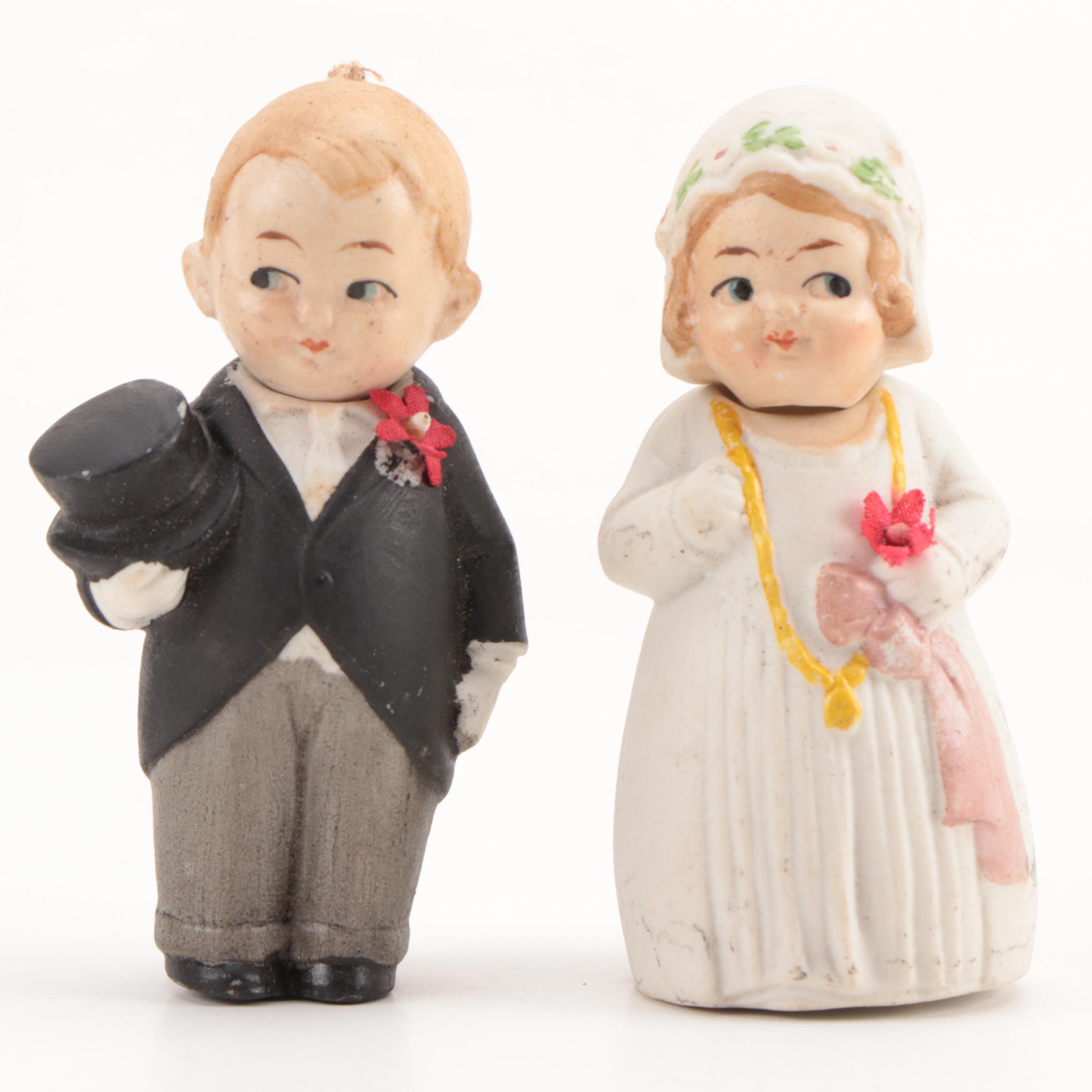 Armand Marseille "Dream Baby 341" and Other Bisque Figurines, Early 20th Century