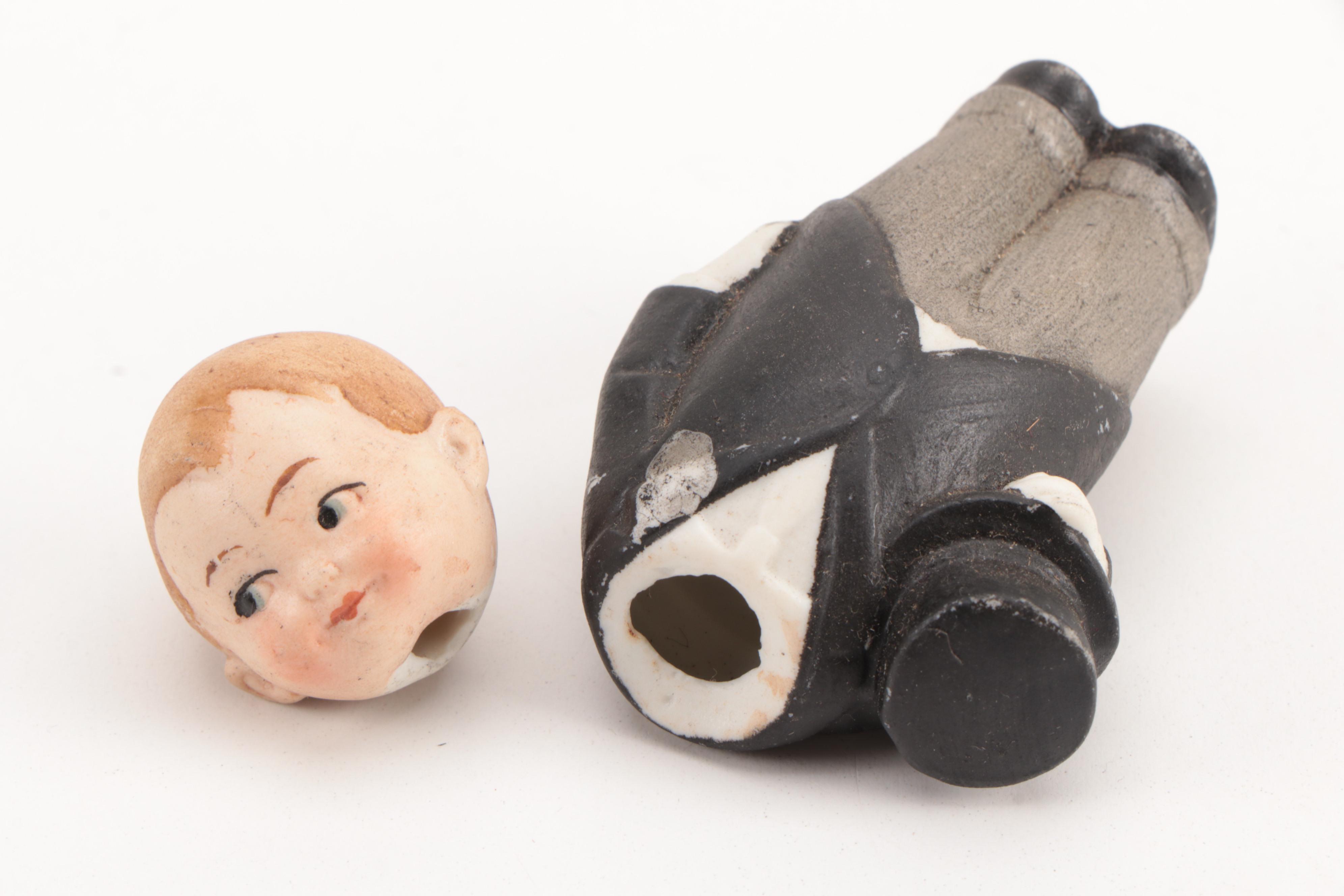 Armand Marseille "Dream Baby 341" and Other Bisque Figurines, Early 20th Century