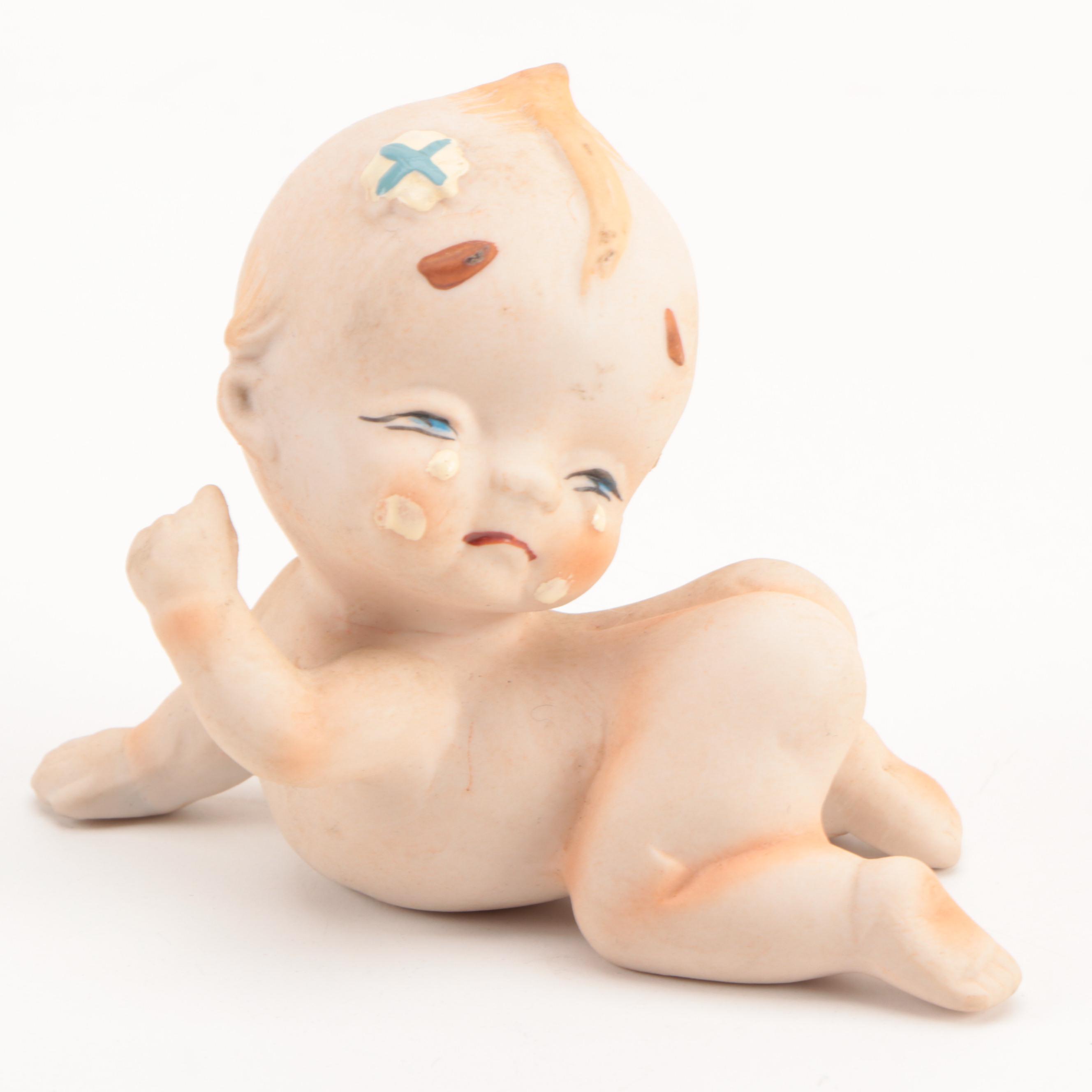 Armand Marseille "Dream Baby 341" and Other Bisque Figurines, Early 20th Century