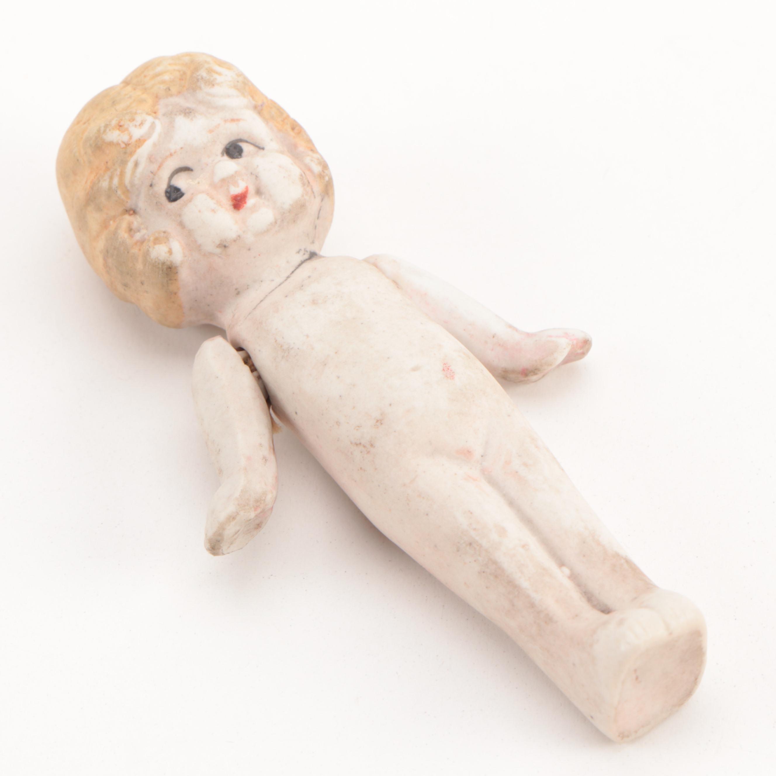 Armand Marseille "Dream Baby 341" and Other Bisque Figurines, Early 20th Century