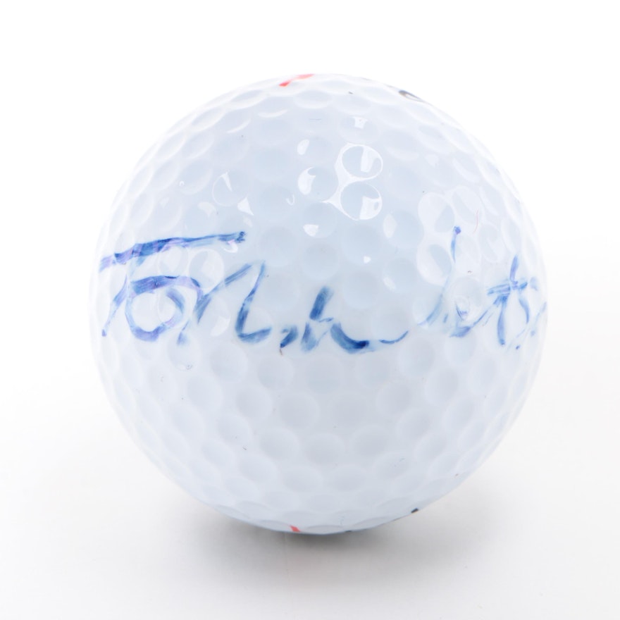 Tom Watson Signed Pinnacle Golf Ball  COA